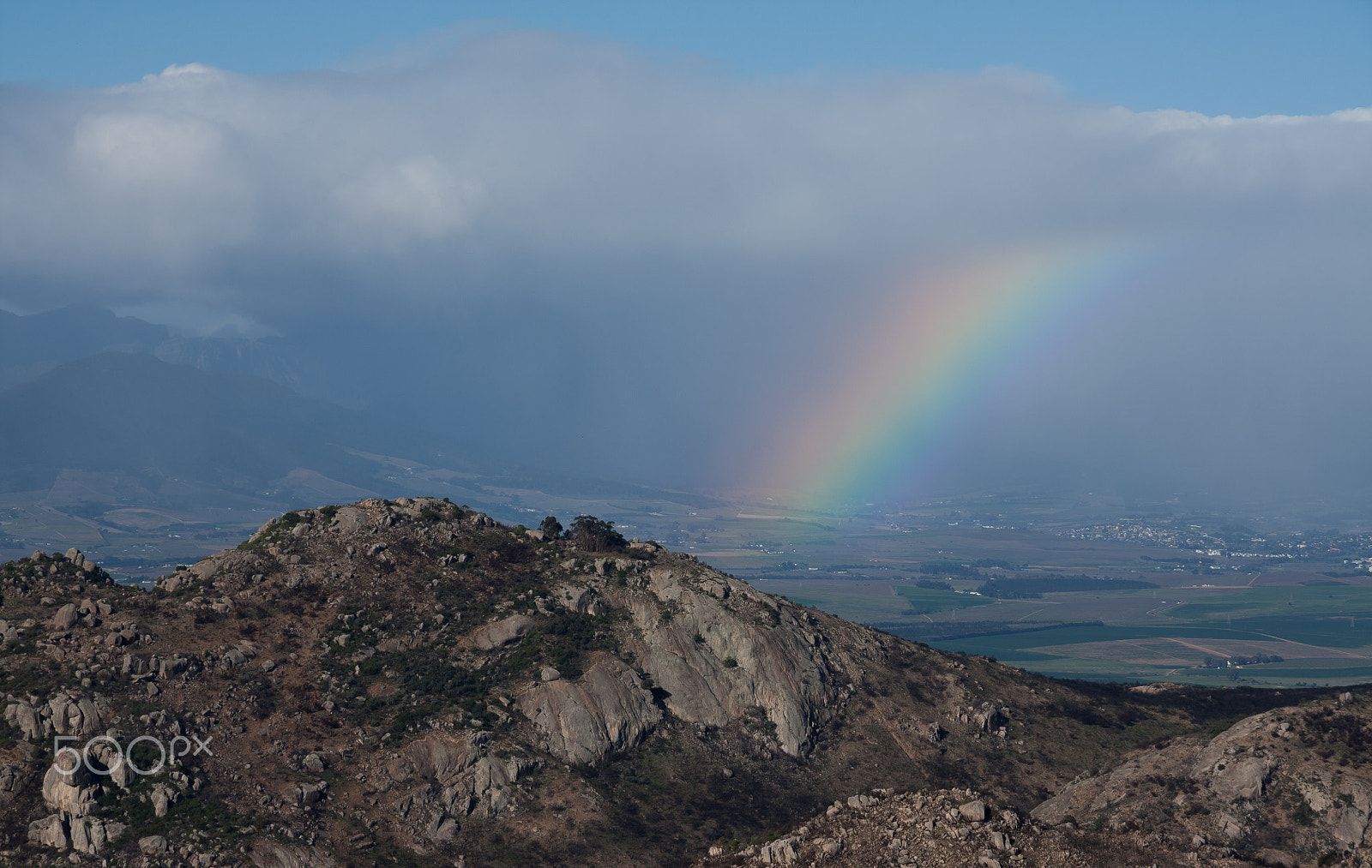Canon EOS 450D (EOS Rebel XSi / EOS Kiss X2) sample photo. Mountain rainbow photography