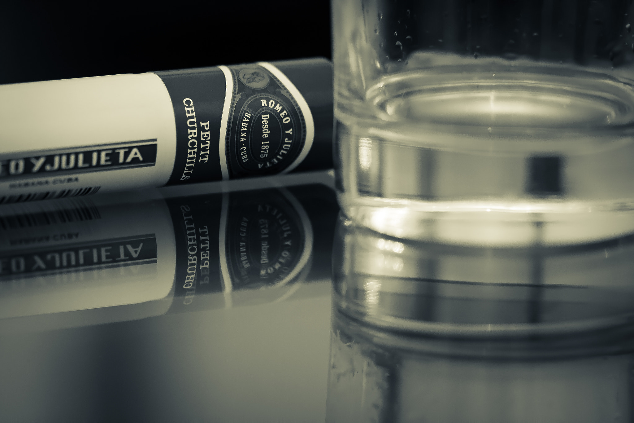 Sigma 105mm F2.8 EX DG OS HSM sample photo. Whisky and cigar photography