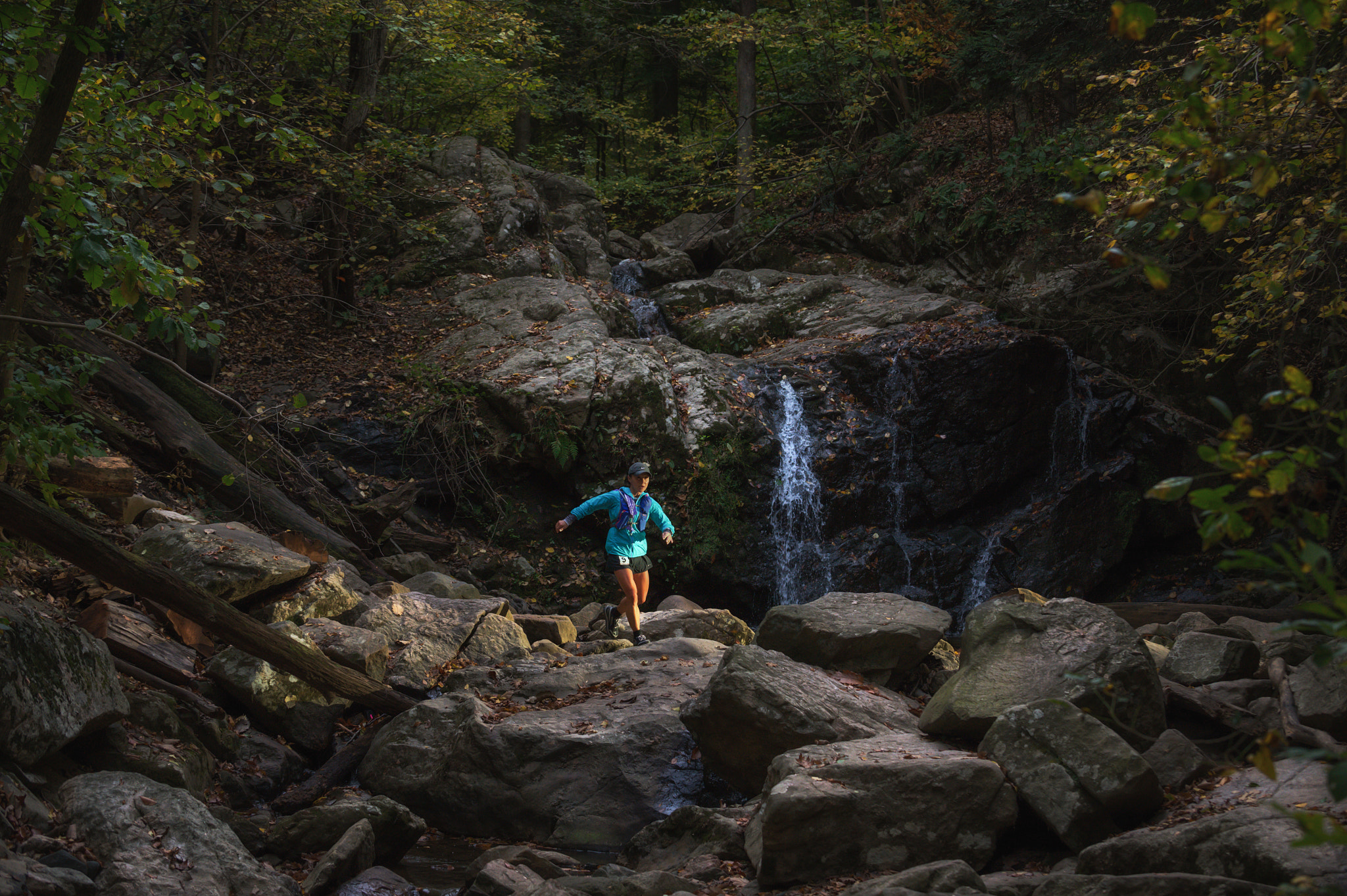 Nikon D4 sample photo. Cascade falls runner photography