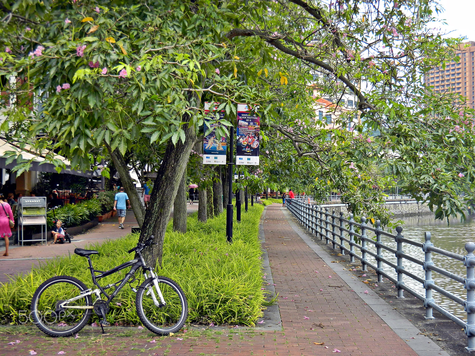 Nikon Coolpix S1200pj sample photo. A cool street scene with bicycle photography