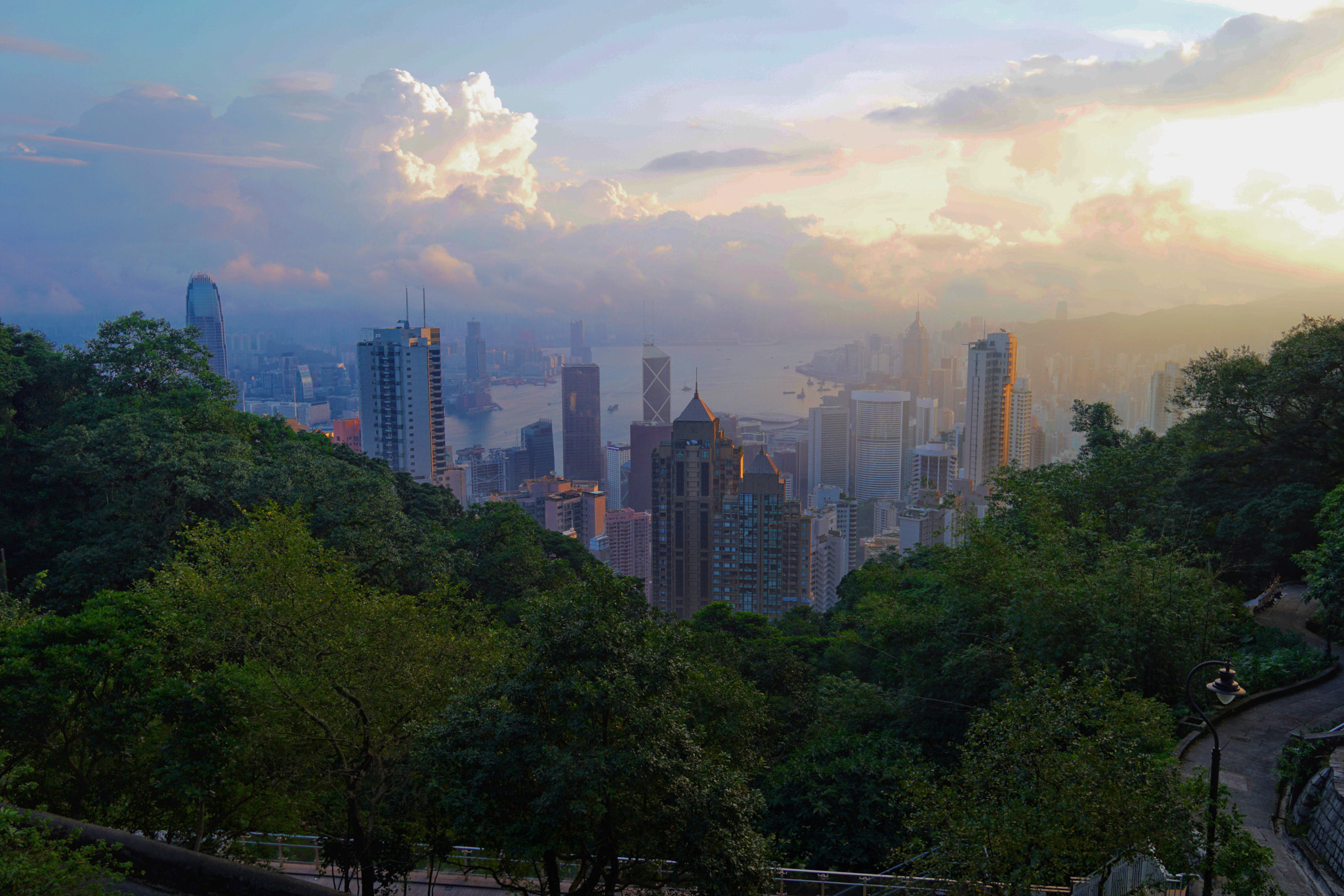Sony a6300 + Sigma 19mm F2.8 EX DN sample photo. Hk sunrise photography
