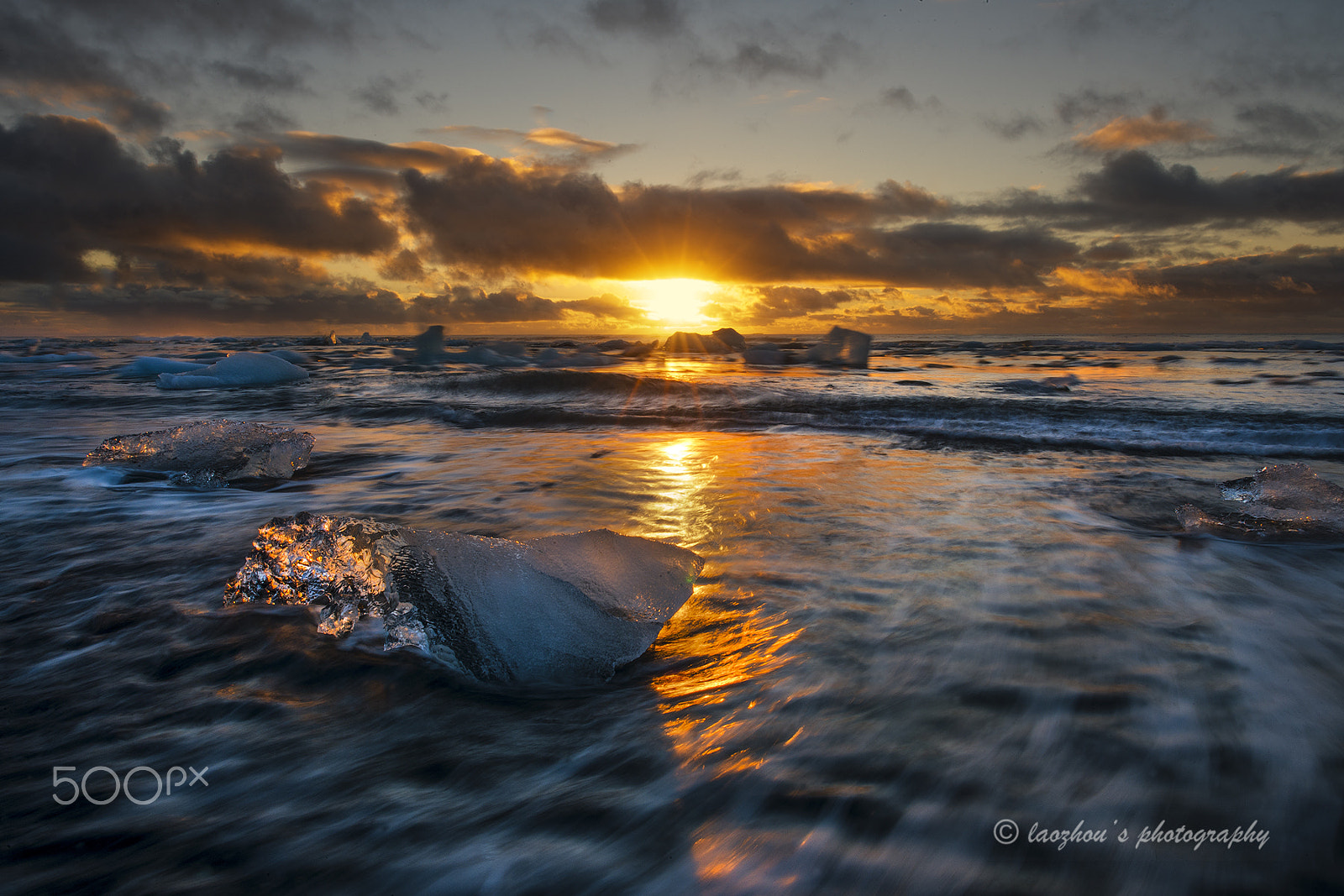 Nikon D3X sample photo. Sunrise at iceland photography