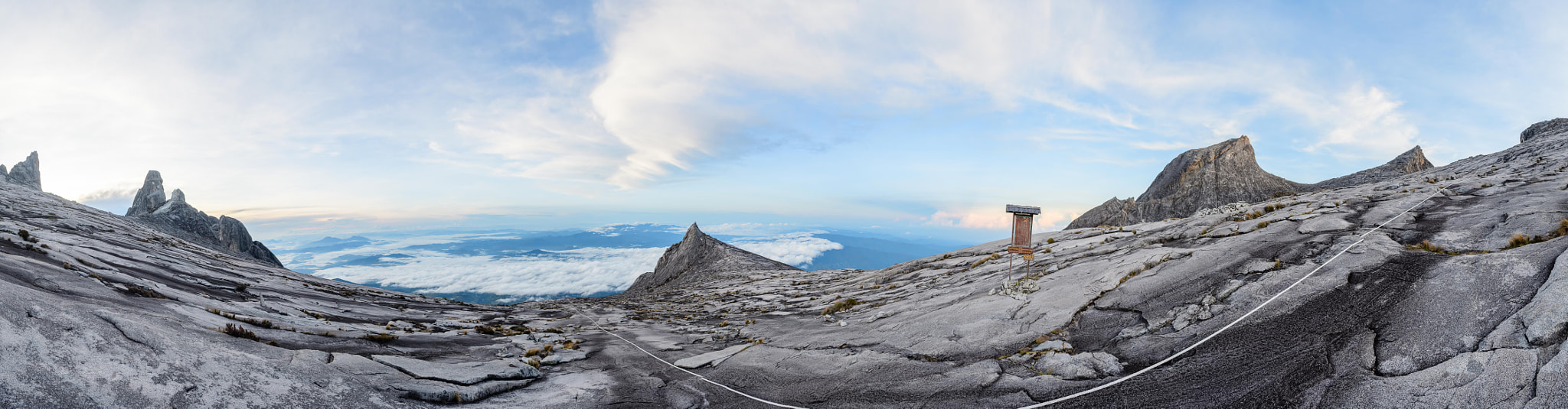 Nikon D500 sample photo. The view from the top (mount kinabalu pano) photography