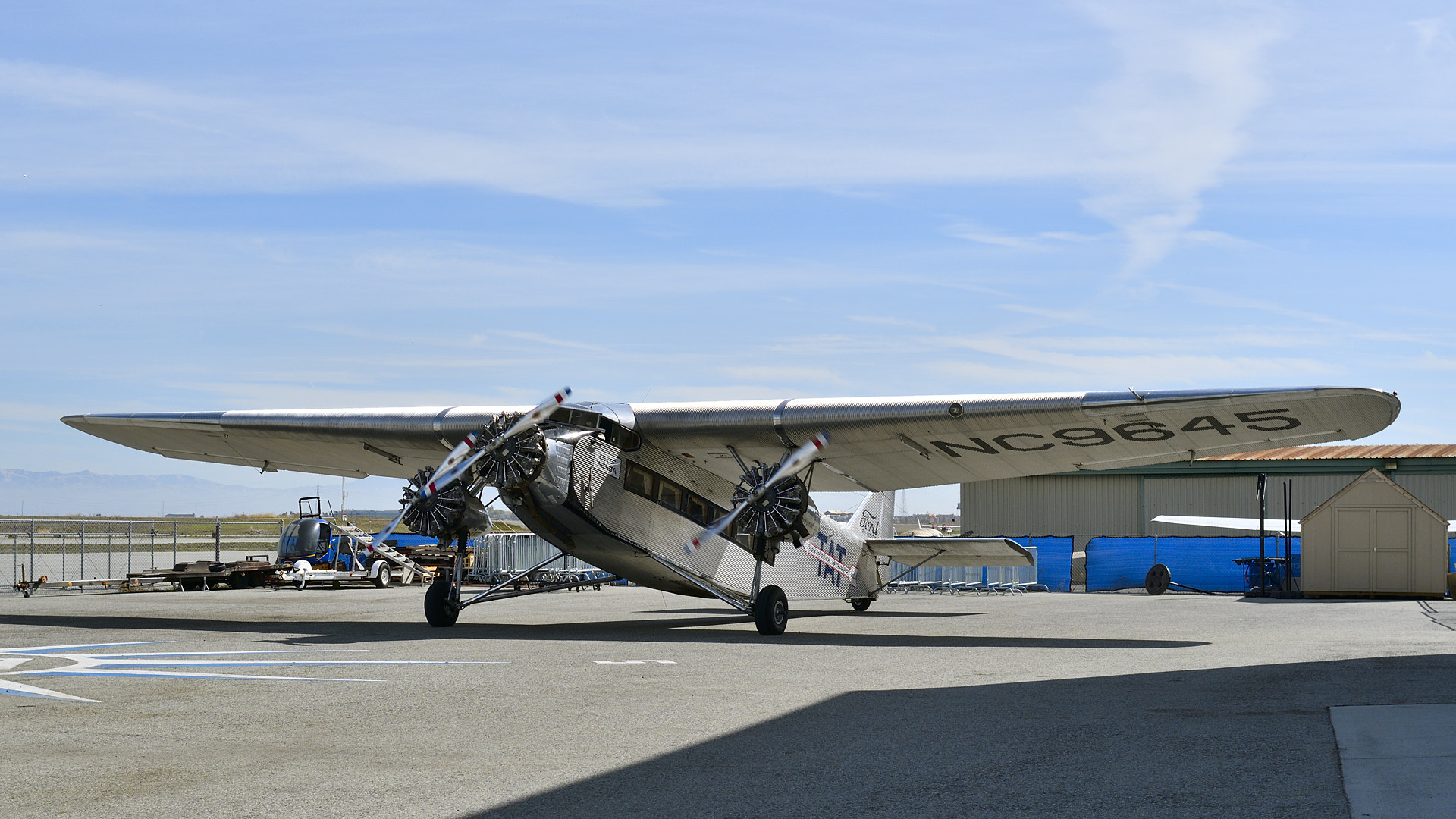 Nikon D500 + Nikon AF Nikkor 35mm F2D sample photo. 1929 ford tri-motor photography