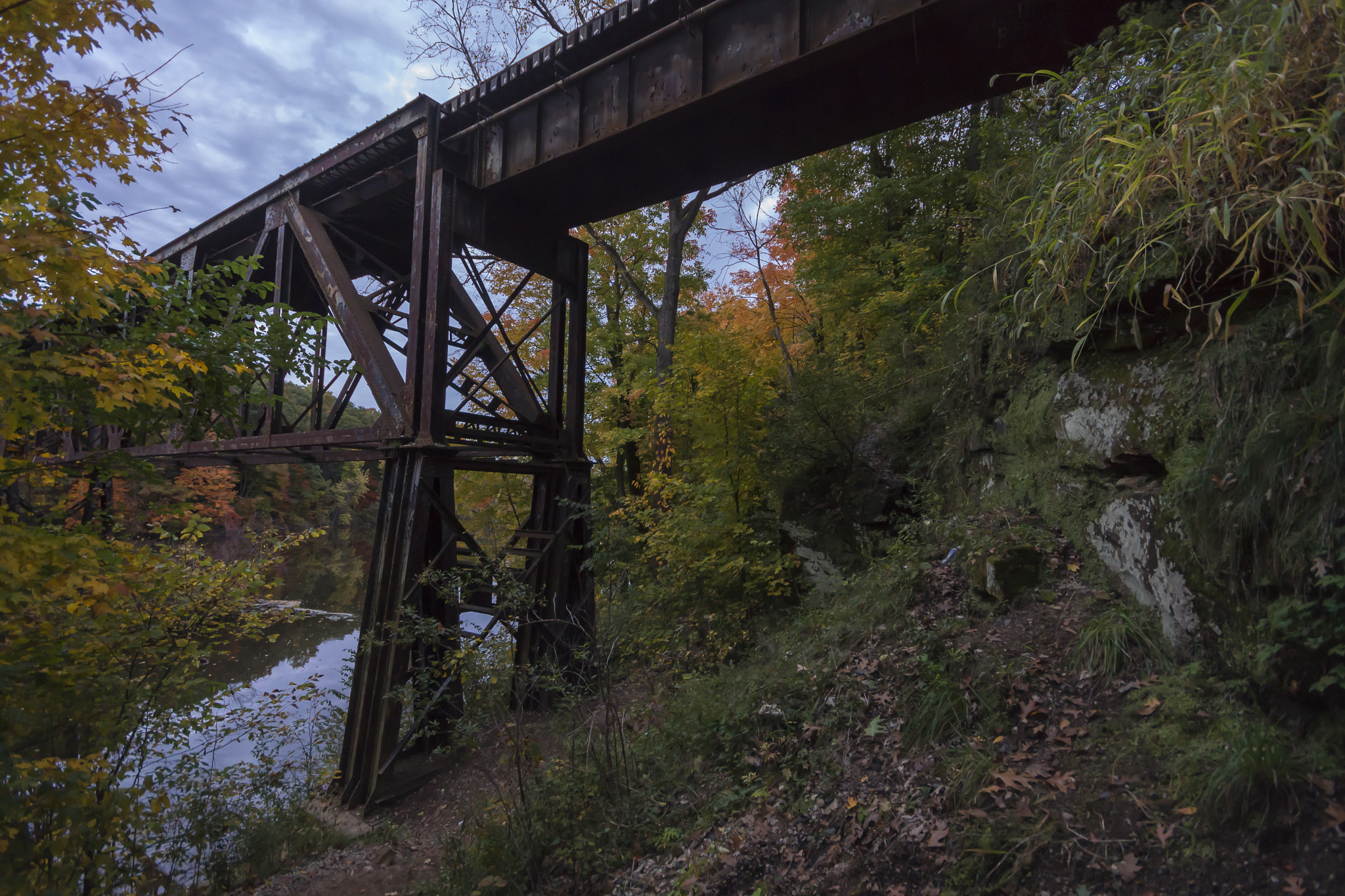 Sony SLT-A65 (SLT-A65V) sample photo. Meet me at the skeleton creek bridge photography