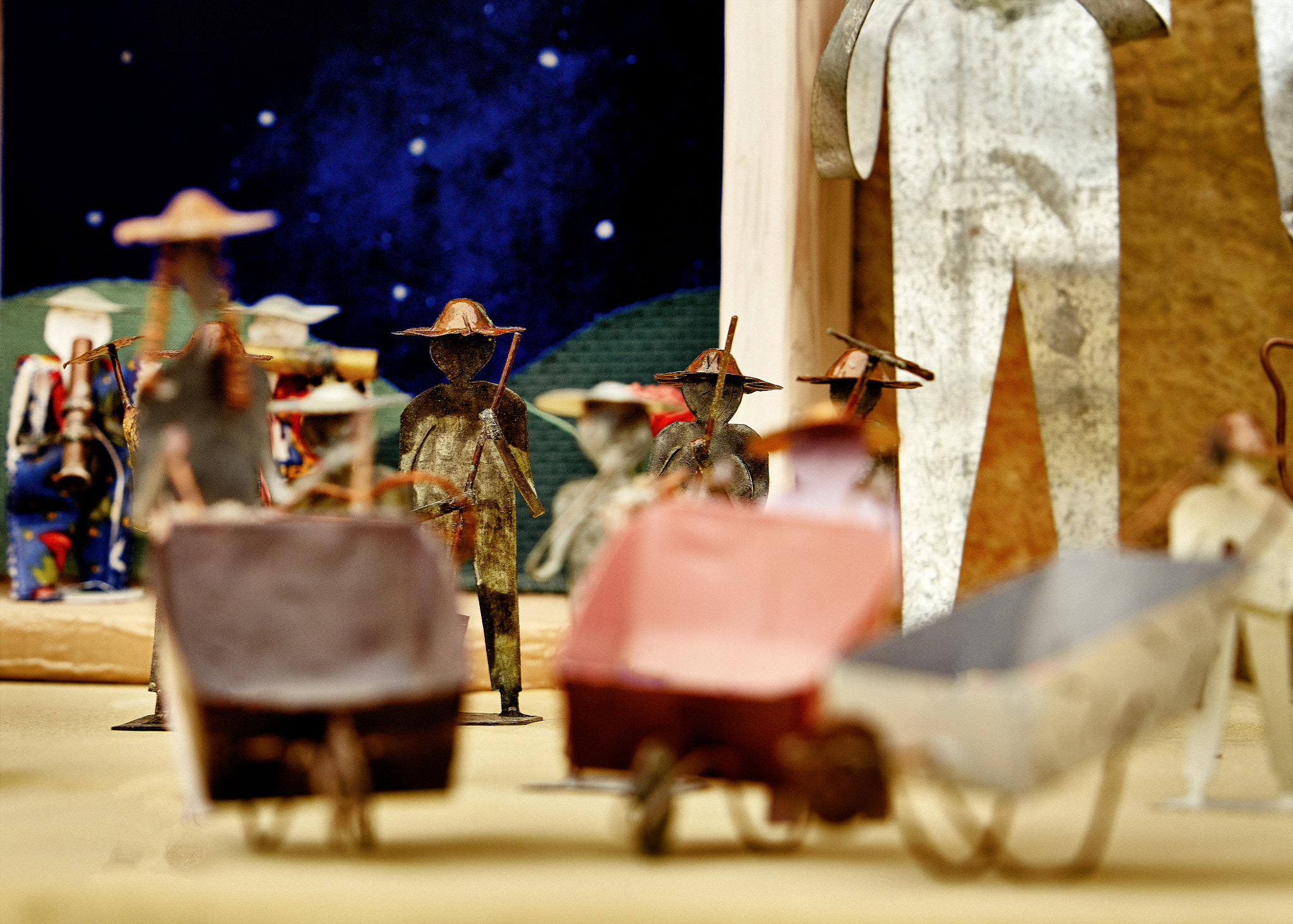 Nikon D500 sample photo. Metal figures photography