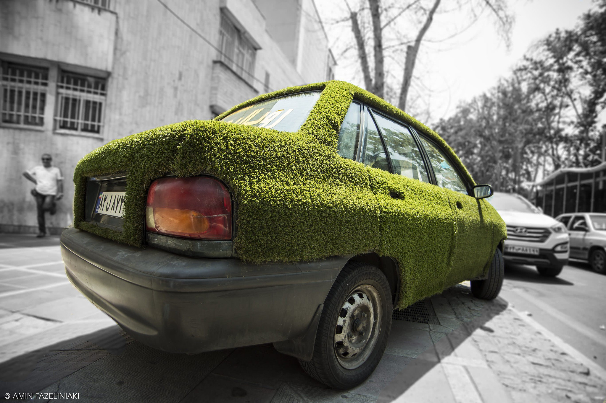Tamron AF 19-35mm f/3.5-4.5 sample photo. Grassy car. photography