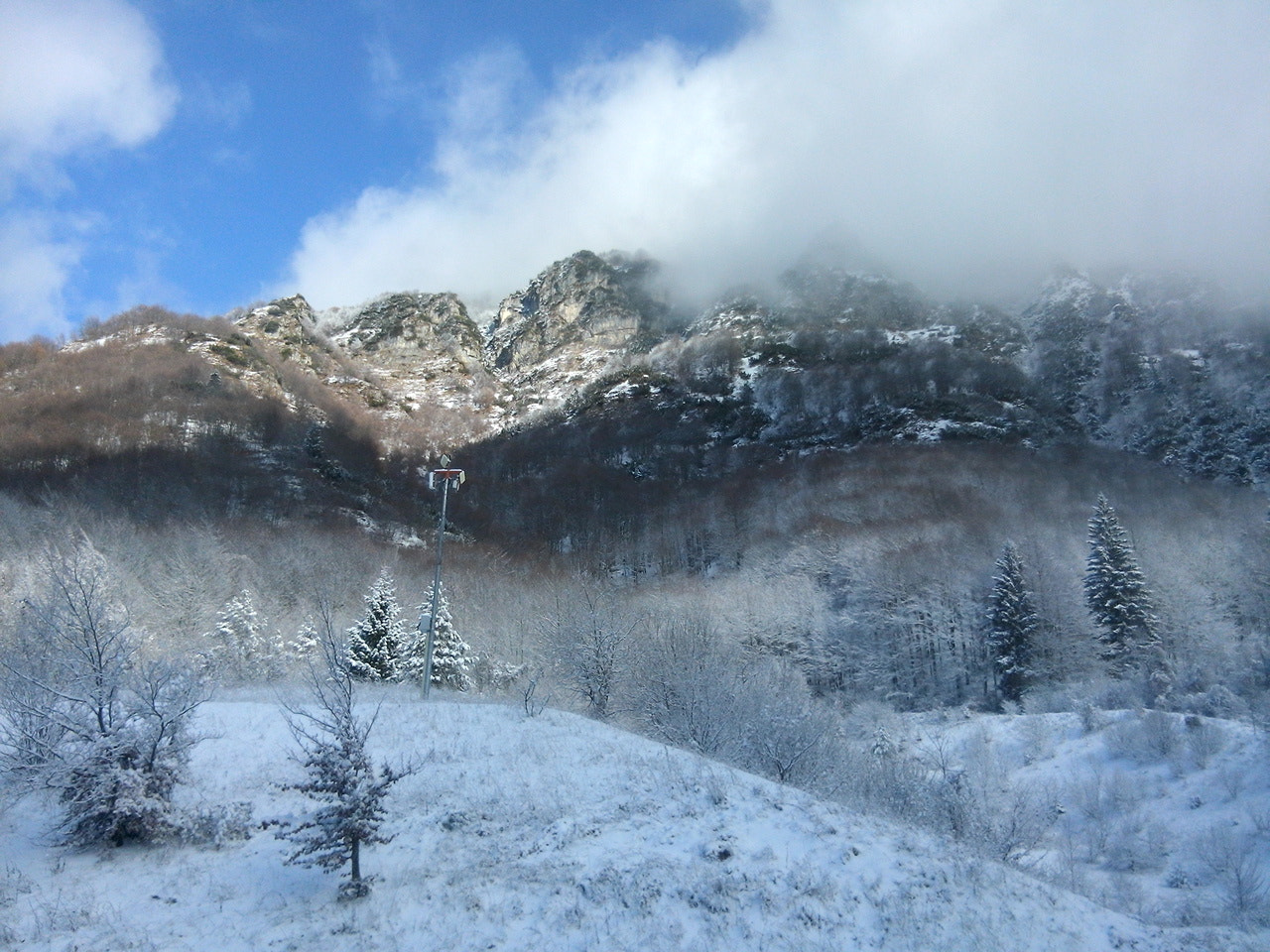LG G Pro Lite sample photo. Snow passo pian delle fugazze photography