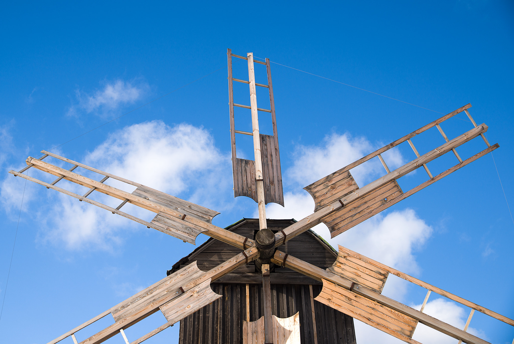 Nikon D800 sample photo. The wings of a windmill against the sky photography