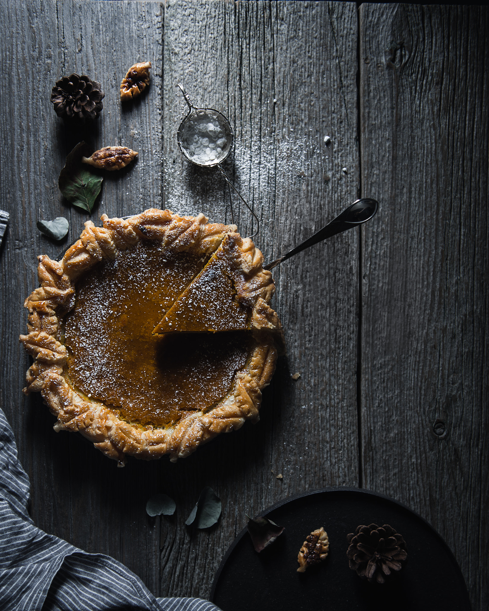 Nikon AF-S Nikkor 24-70mm F2.8E ED VR sample photo. Homemade kabocha squash pie. photography