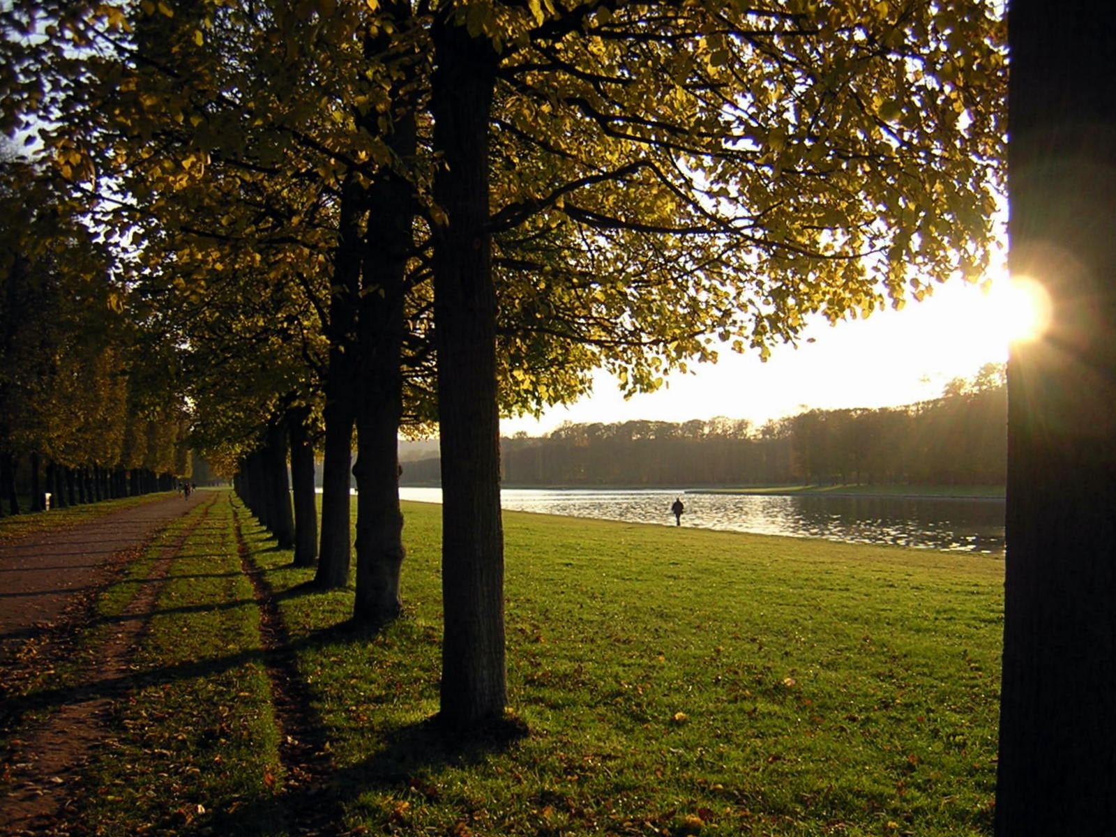 Nikon E2100 sample photo. Coucher de soleil près du grand canal, versailles photography