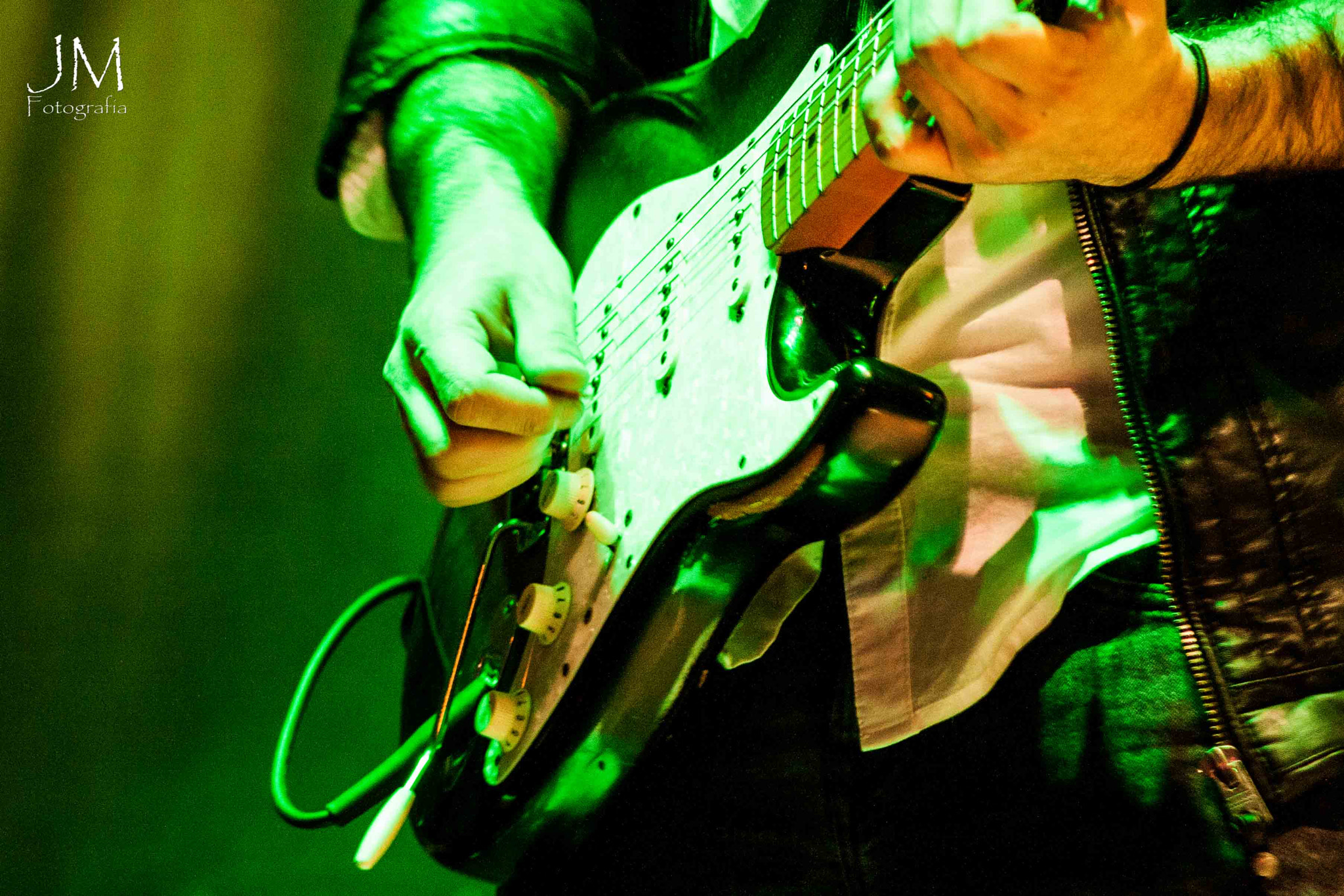 Canon EOS 1000D (EOS Digital Rebel XS / EOS Kiss F) sample photo. Green guitar photography