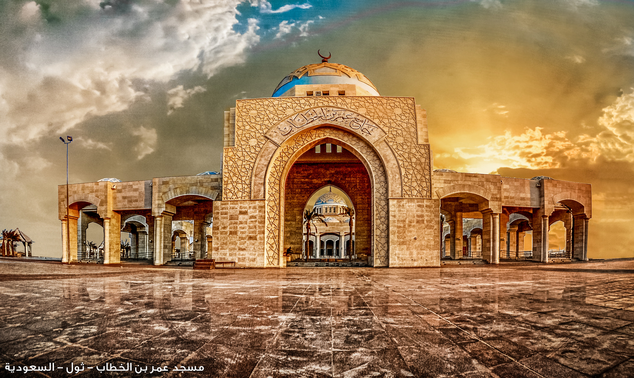 Nikon D610 + Nikon AF DX Fisheye-Nikkor 10.5mm F2.8G ED sample photo. Omar ibn khattab mosque photography