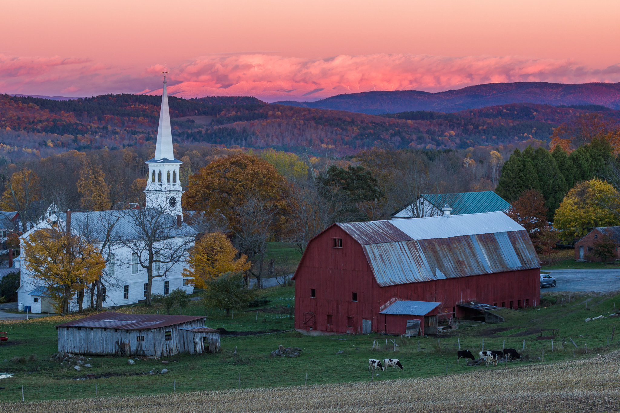 Canon EF 70-200mm F2.8L IS II USM sample photo. Peacham at sunset photography