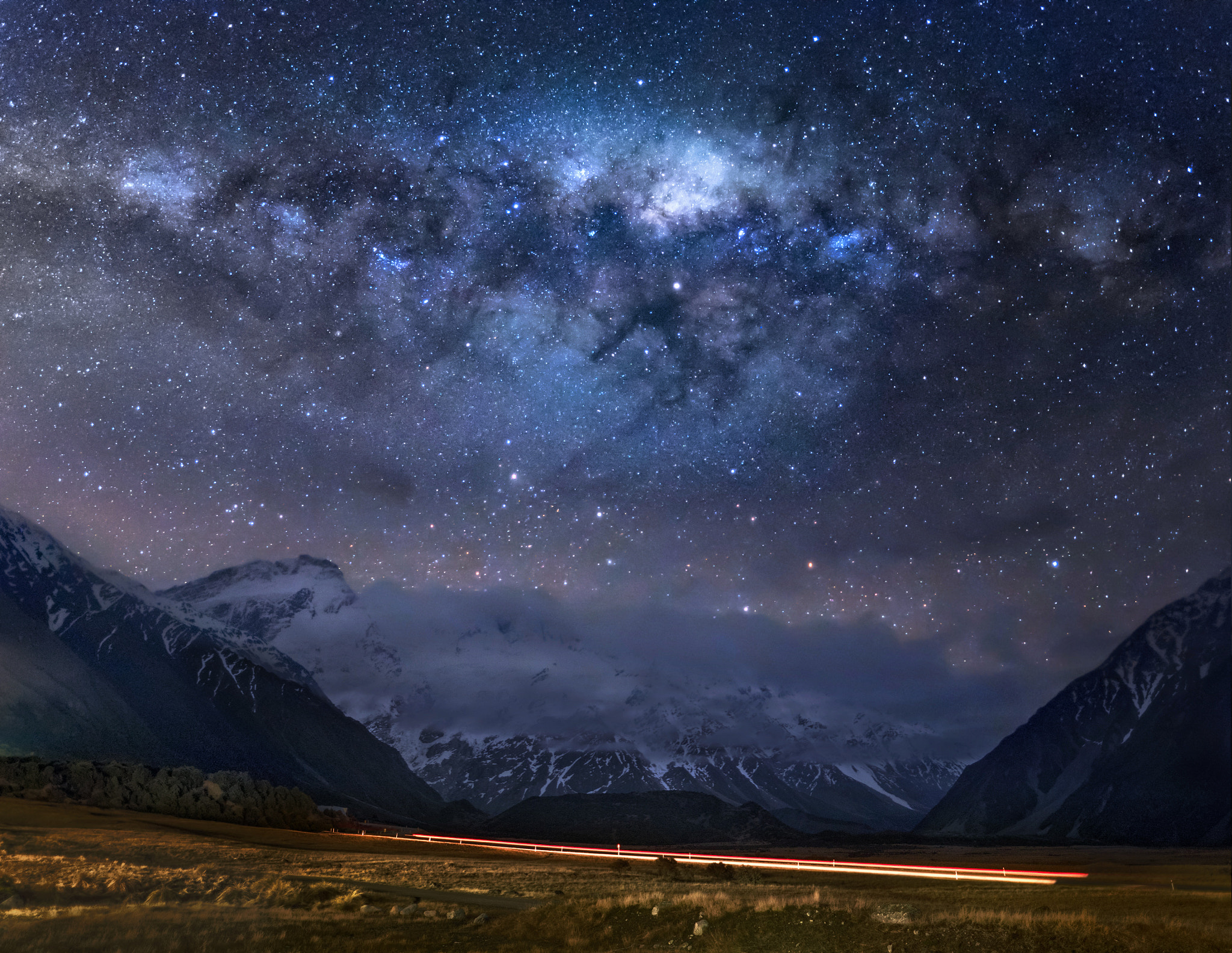 Olympus OM-D E-M5 II + OLYMPUS M.12mm F2.0 sample photo. Mt cook photography