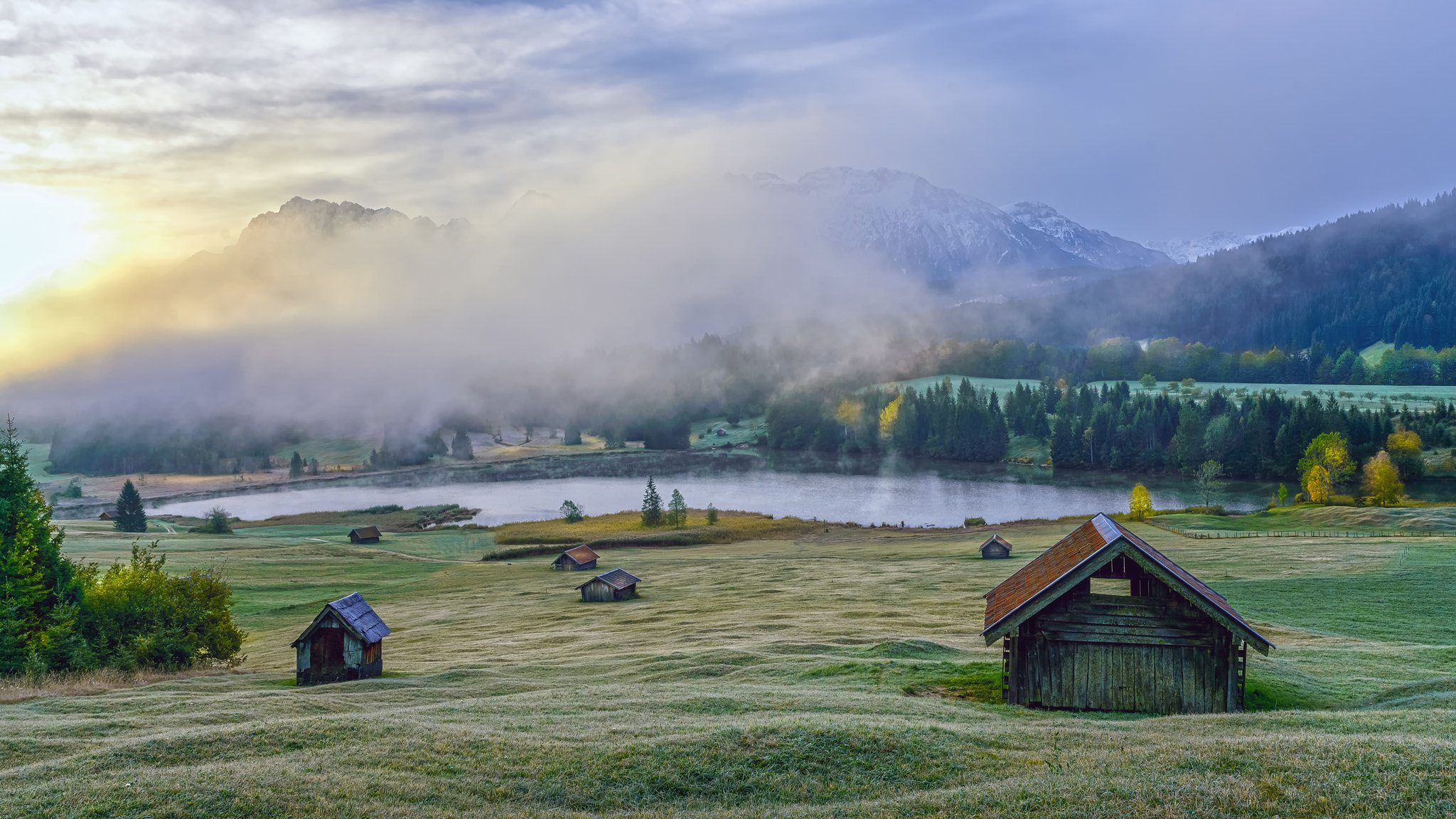 Canon EF 24-70mm F2.8L II USM sample photo. Cold misty morning in the mountains photography