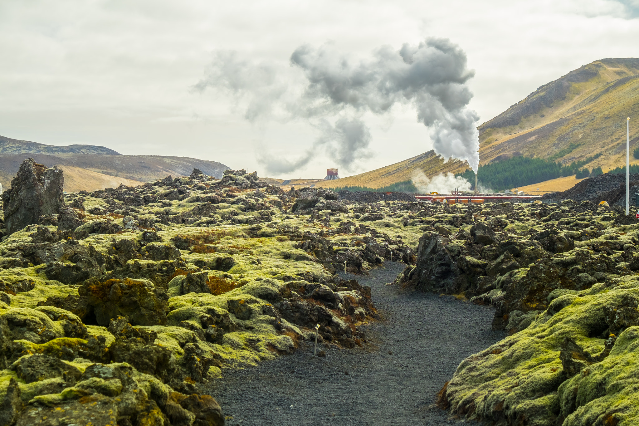 Fujifilm X-E2 + Fujifilm XF 18-135mm F3.5-5.6 R LM OIS WR sample photo. Mossy lava field photography