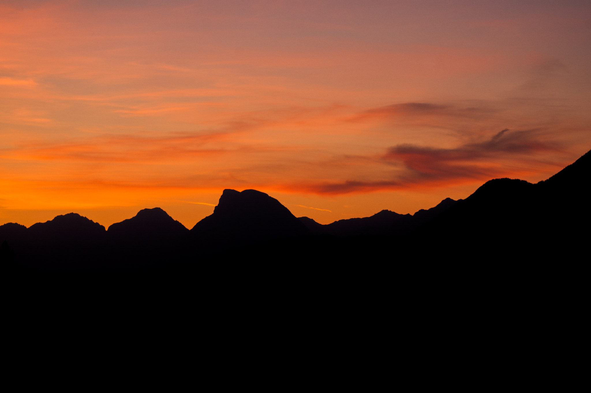 Nikon D70 sample photo. Sunset in austria photography