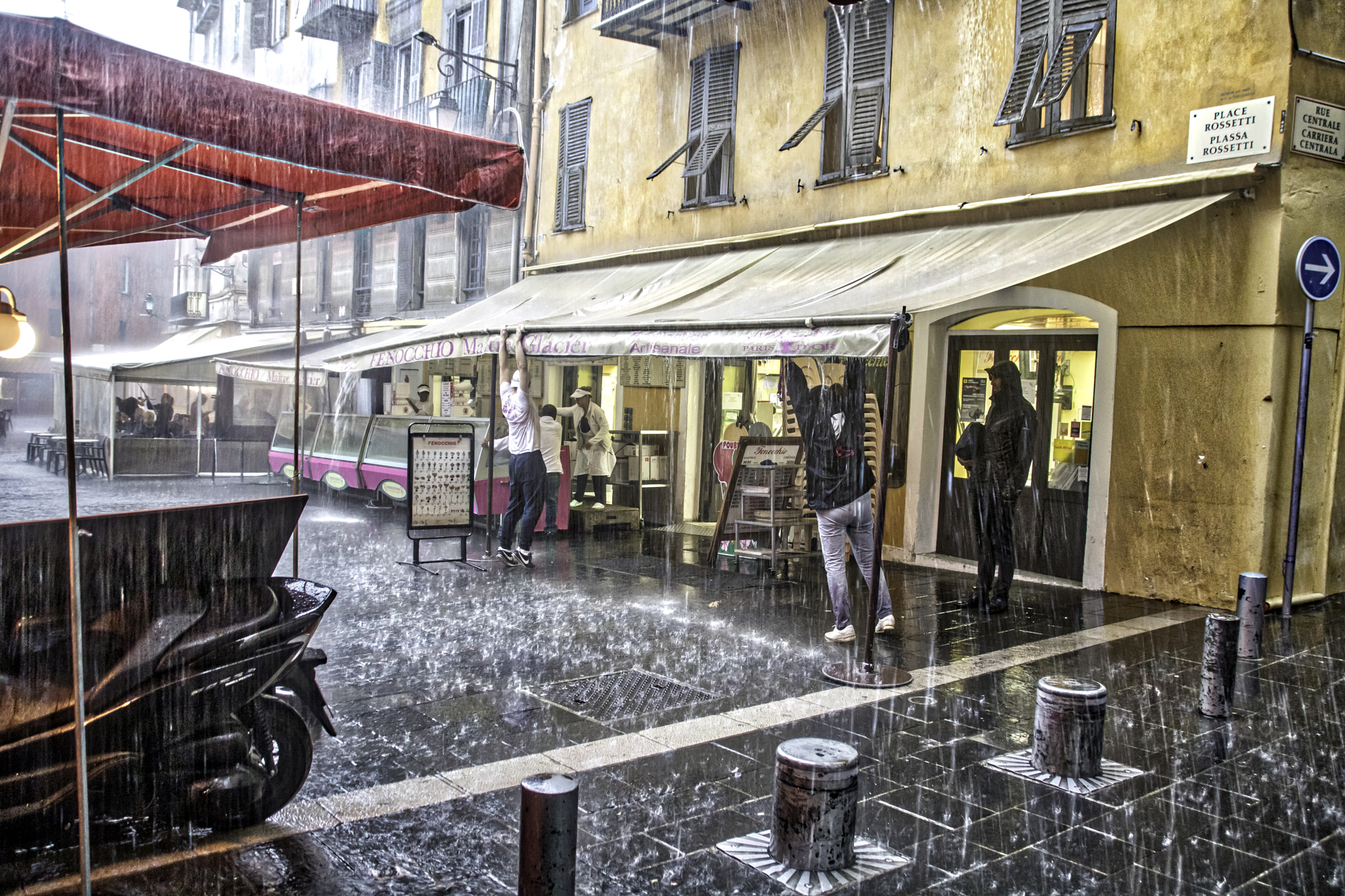 Sigma 18-250mm F3.5-6.3 DC OS HSM sample photo. Rain in nice photography
