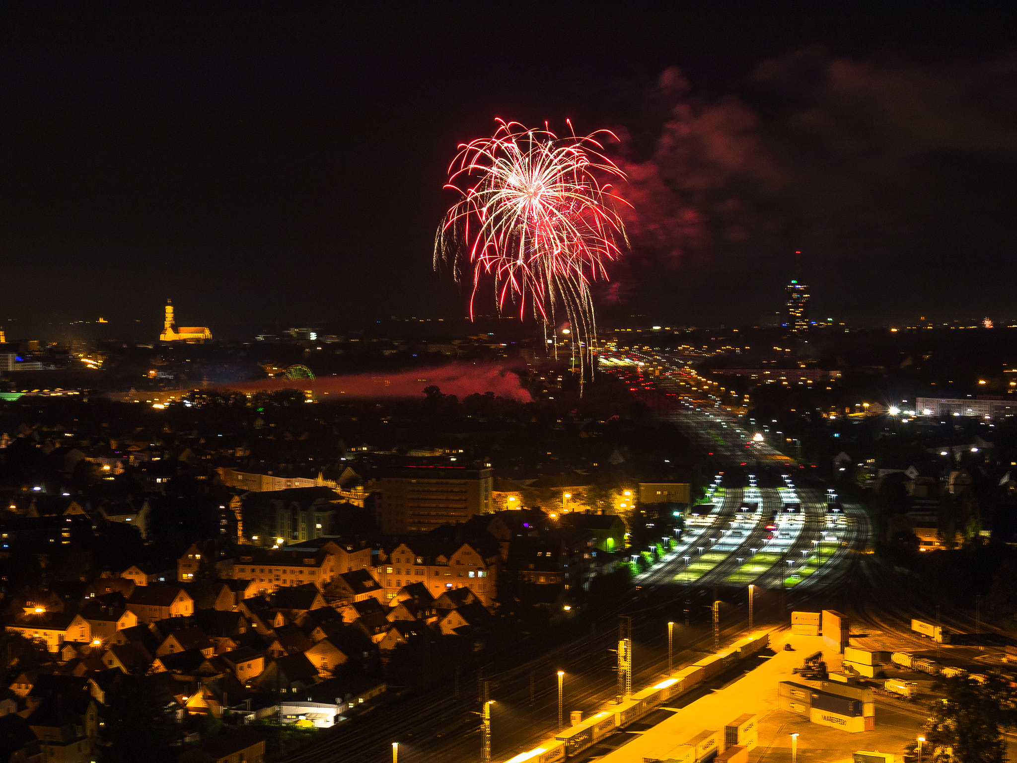 Panasonic Lumix DMC-G5 sample photo. Plärrerfeuerwerk photography
