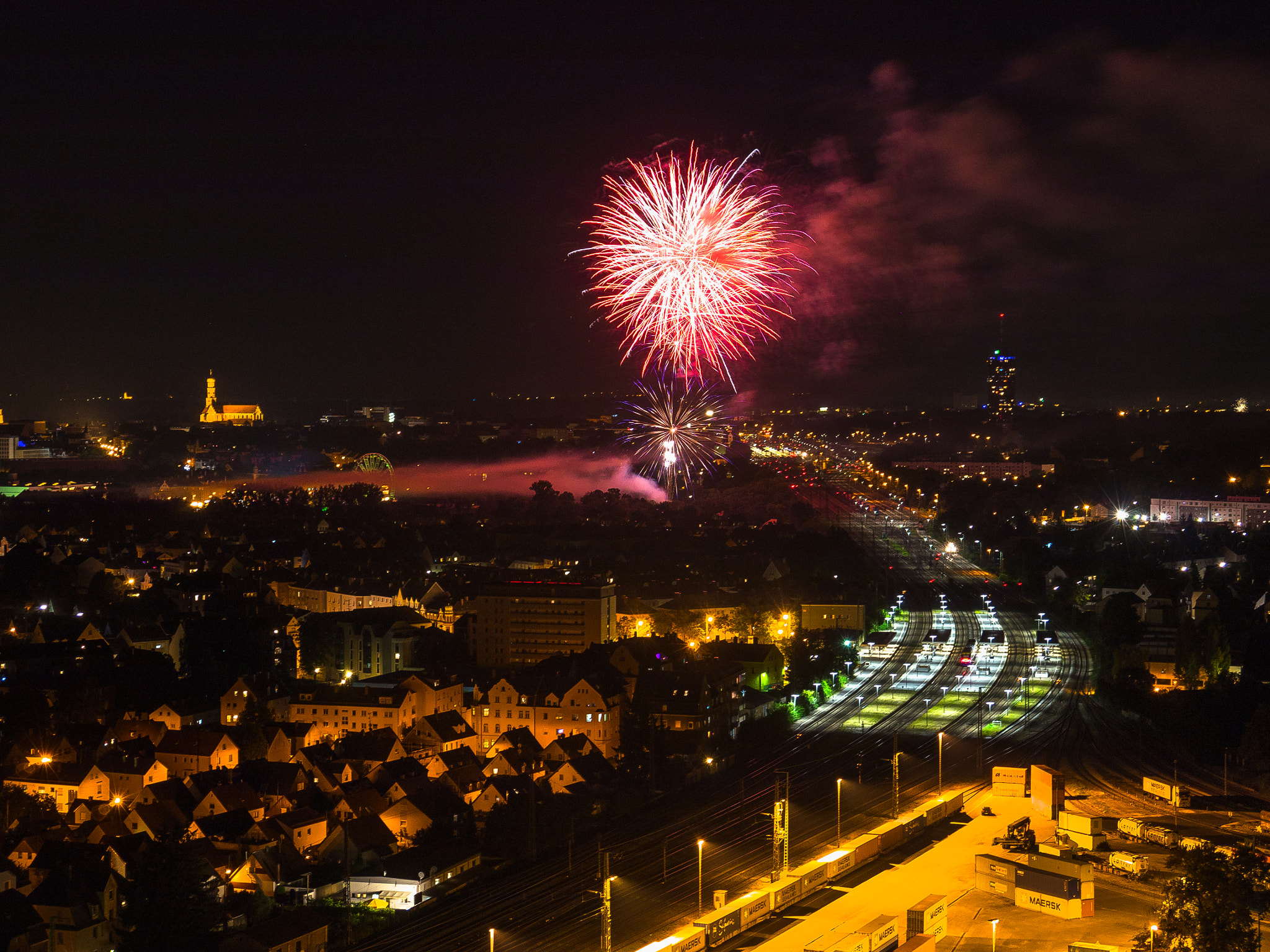 Panasonic Lumix DMC-G5 sample photo. Plärrerfeuerwerk photography