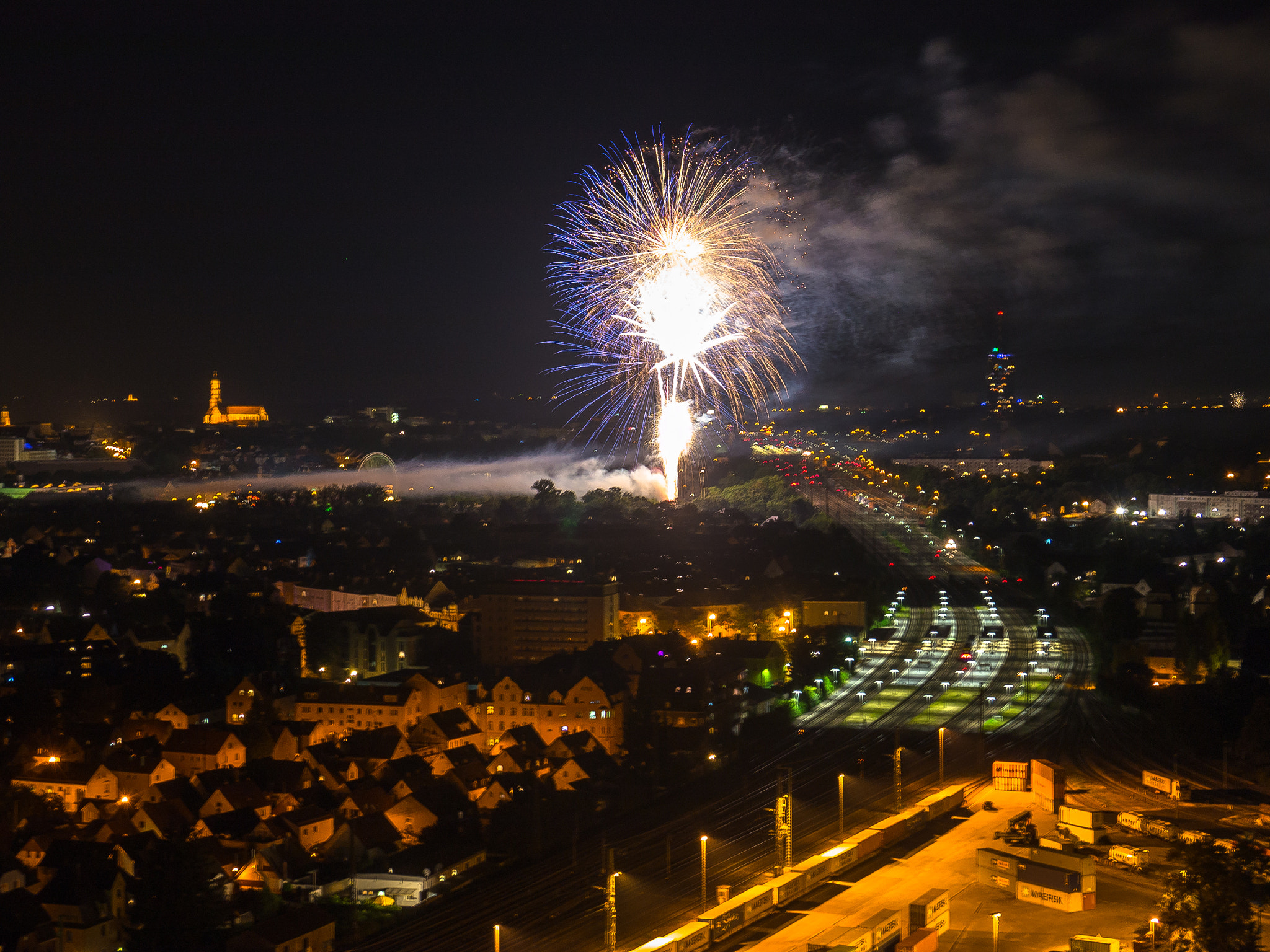 Panasonic Lumix DMC-G5 sample photo. Plärrerfeuerwerk photography