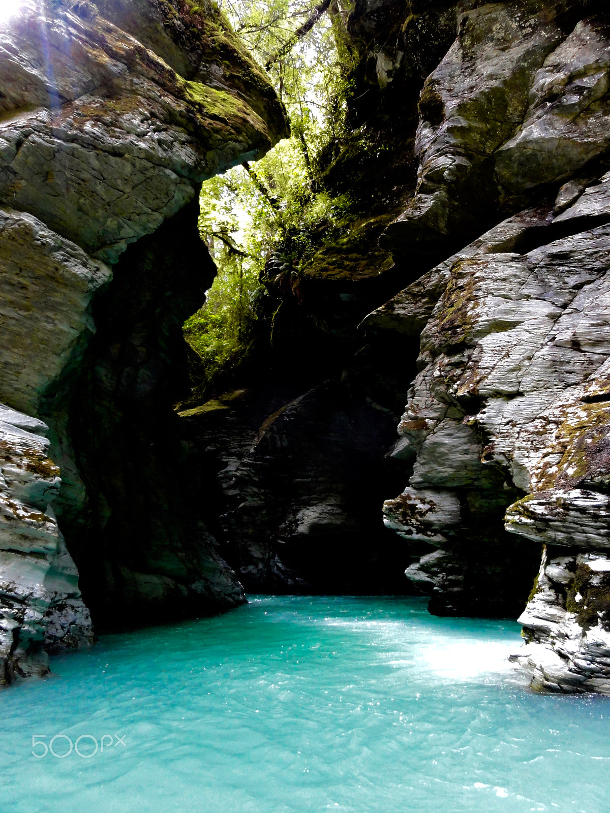 Sony DSC-HX5V sample photo. Turquoise water in a nz-creek photography