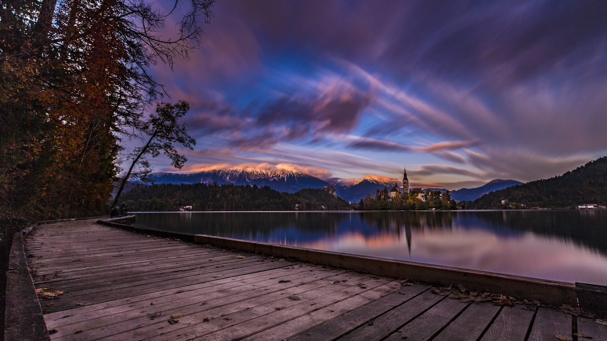 Canon EF 16-35mm F2.8L USM sample photo. Sunset- lake bled photography