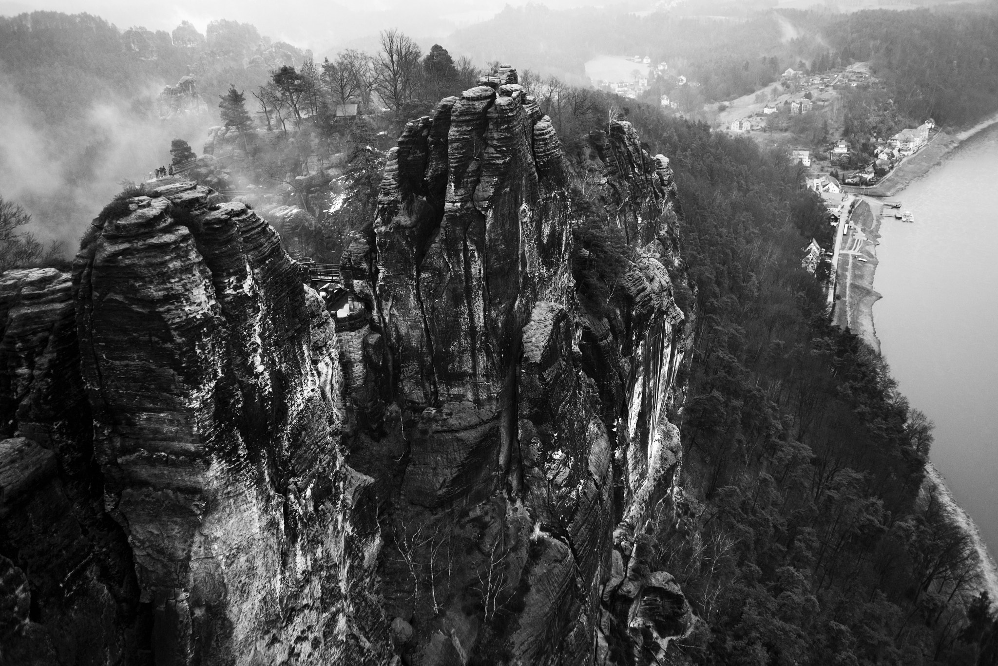 Nikon D600 + AF Nikkor 28mm f/2.8 sample photo. Quick look at bastei on saxony photography