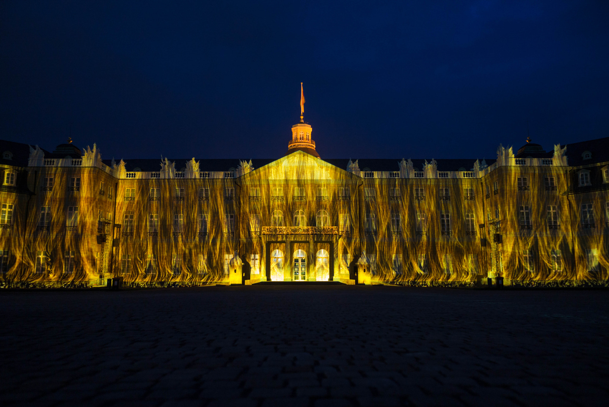 Leica Elmarit-M 28mm F2.8 ASPH sample photo. Laser show on the karlsruhe castle photography