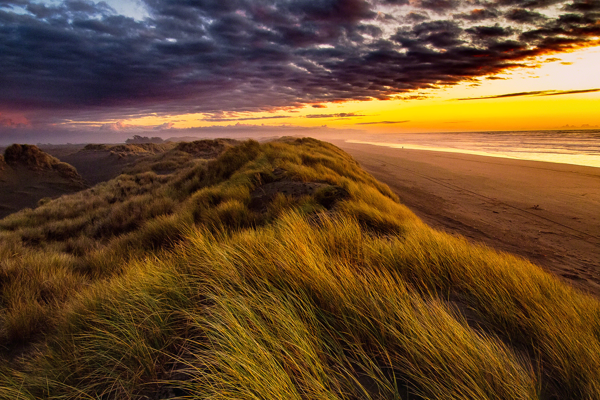 Olympus E-5 + OLYMPUS 11-22mm Lens sample photo. Mad river dunes at sunset photography