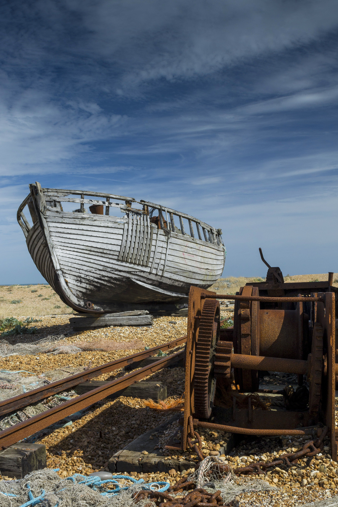 Canon EOS 760D (EOS Rebel T6s / EOS 8000D) sample photo. Abandoned boat at dungerness photography