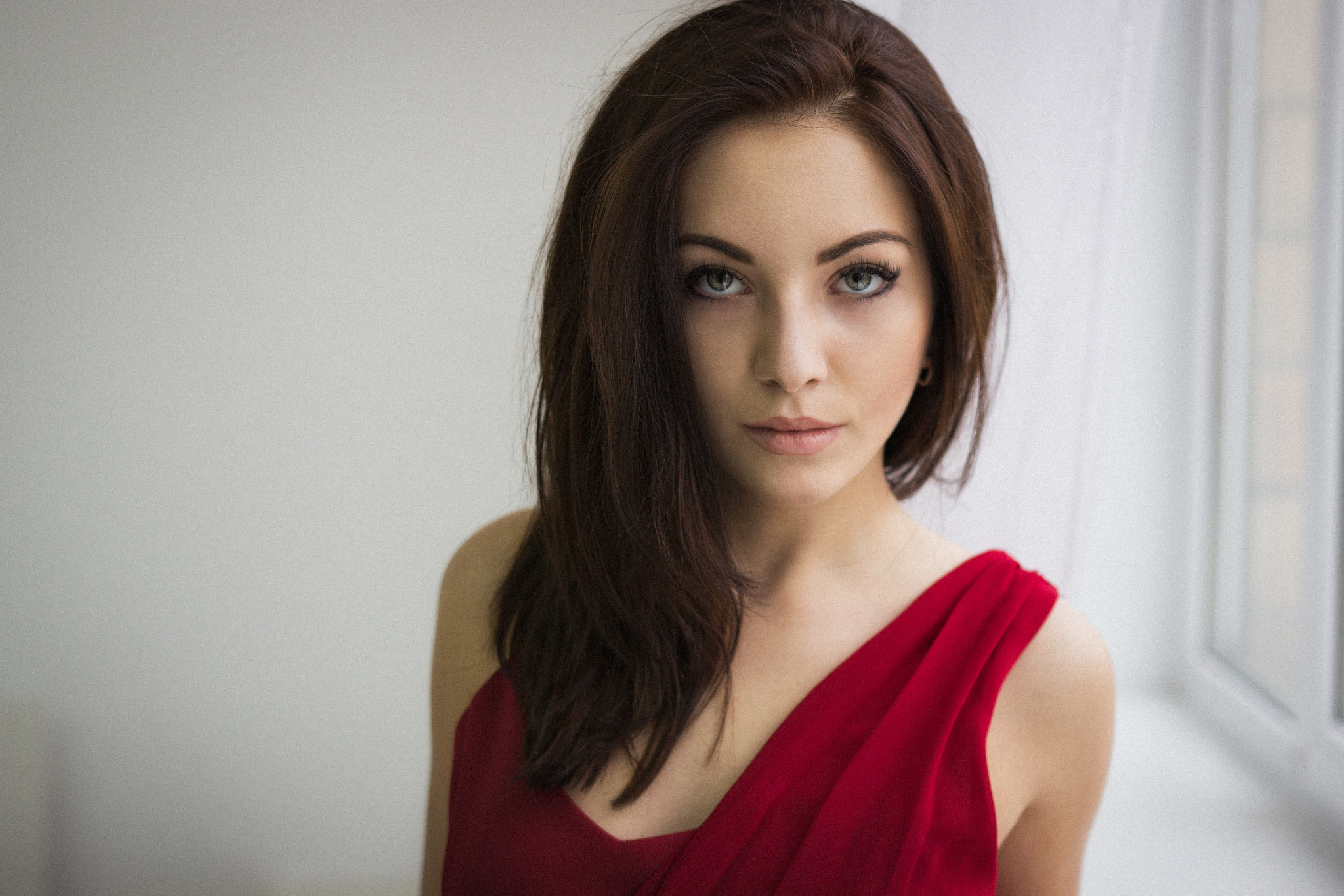 Sigma 18-35mm f/1.8 DC HSM sample photo. Inna in red photography
