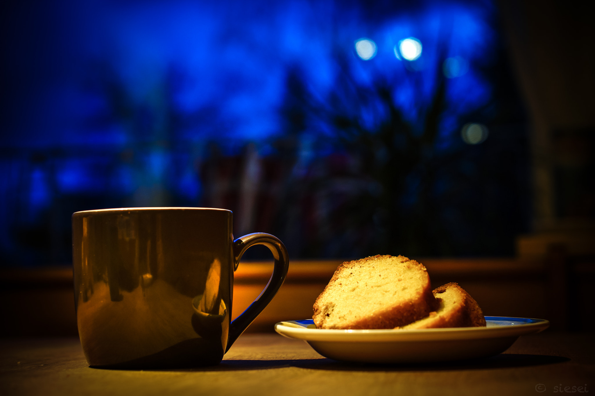 Sony SLT-A58 sample photo. Coffe and cake made by my wife photography