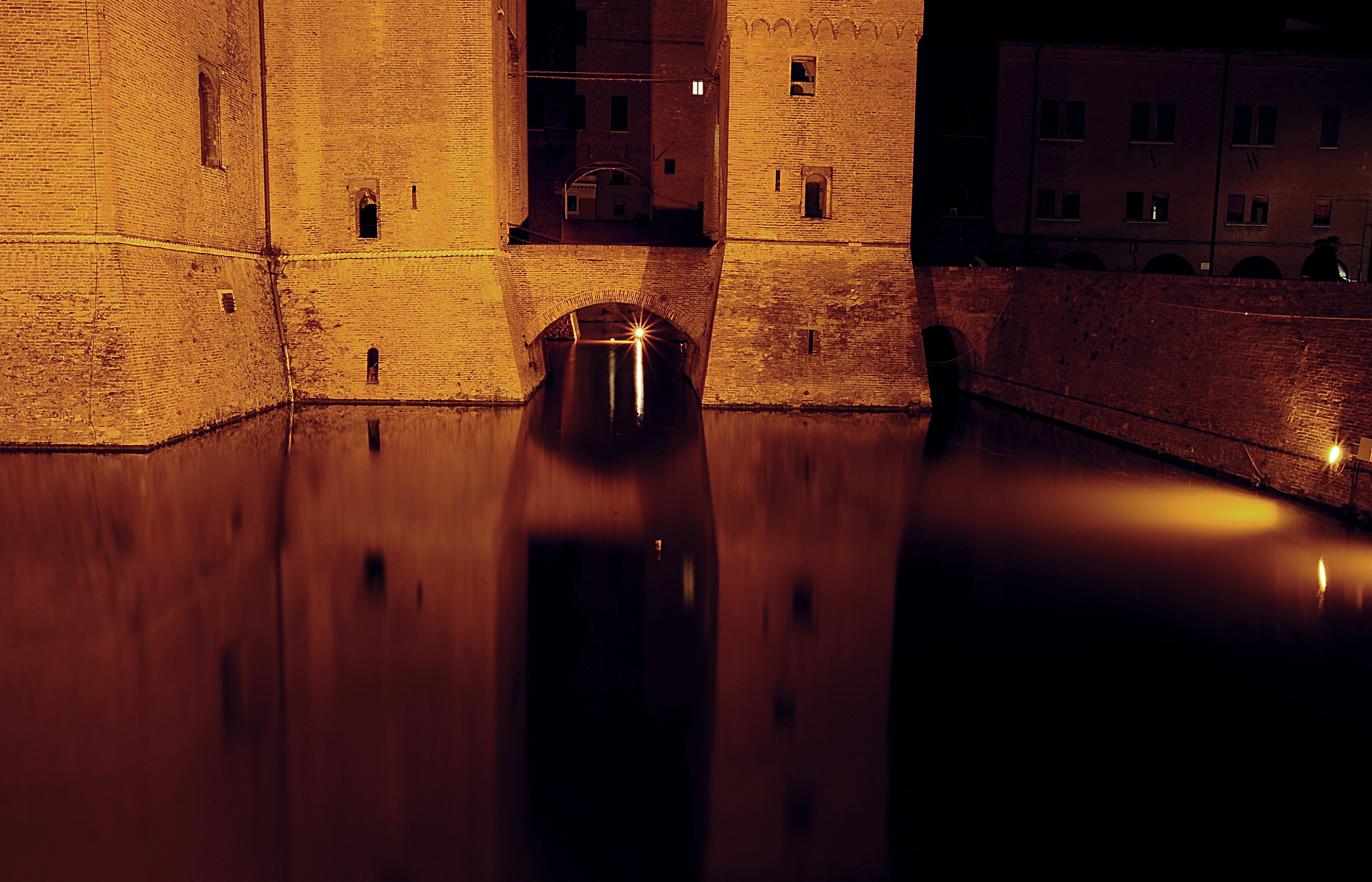 Nikon D700 + Manual Lens No CPU sample photo. Night in ferrara photography