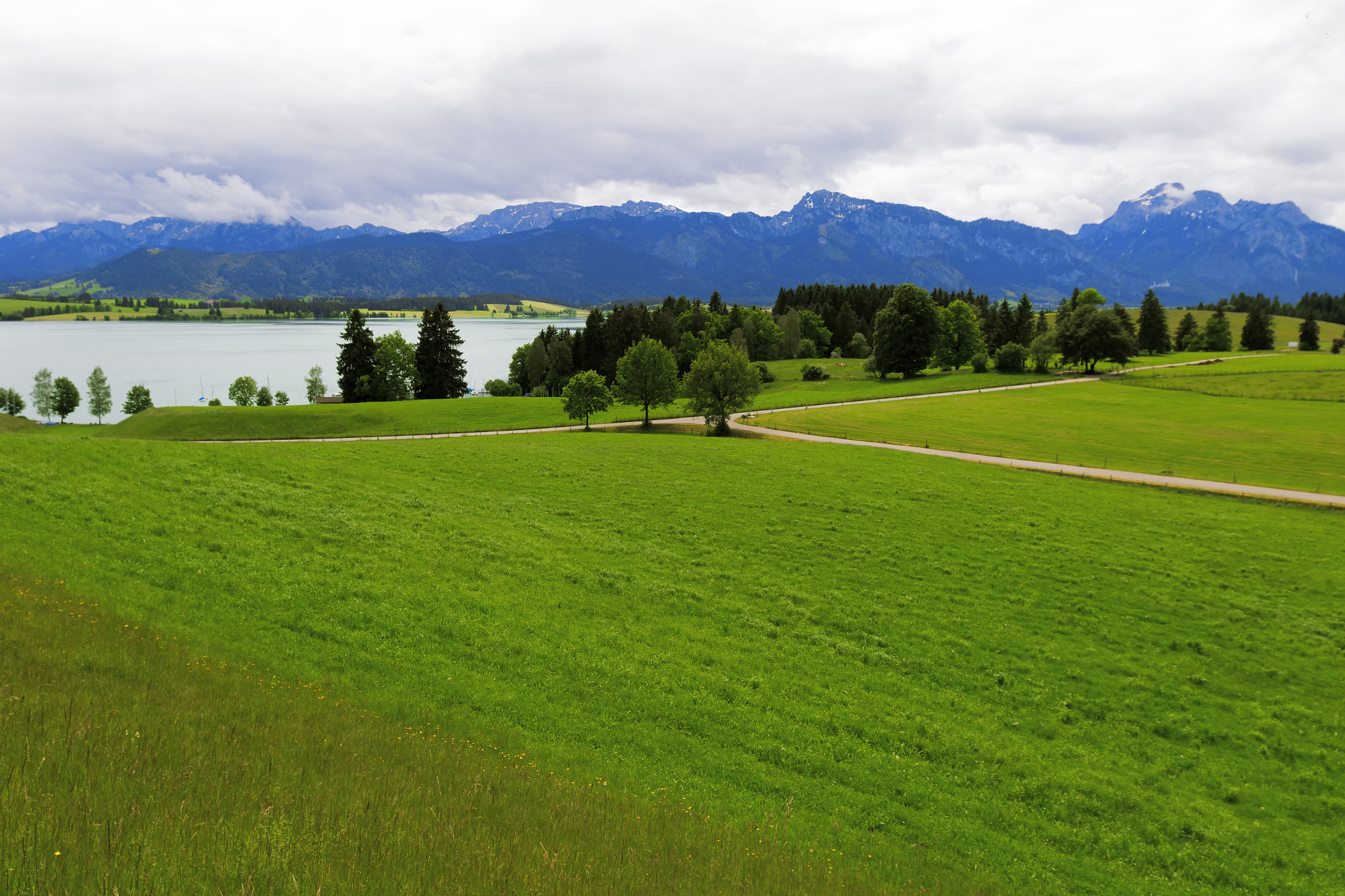 Bavarian Alpine landscape.