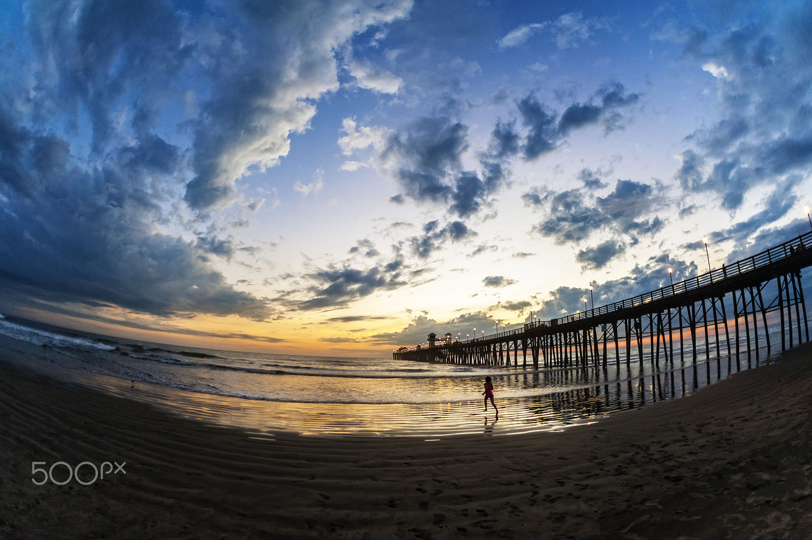 Nikon D700 sample photo. Twilight in oceanside - october 24, 2016 photography