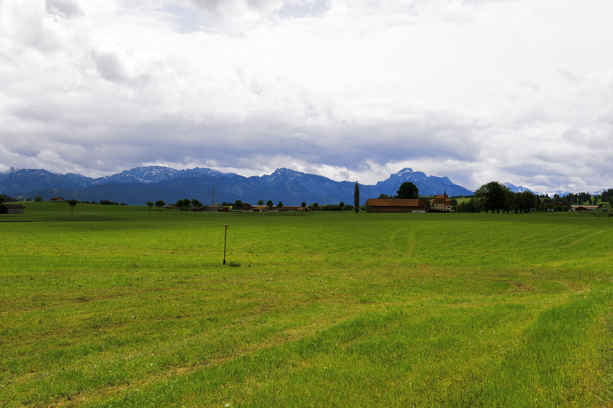 Bavarian Alpine landscape.