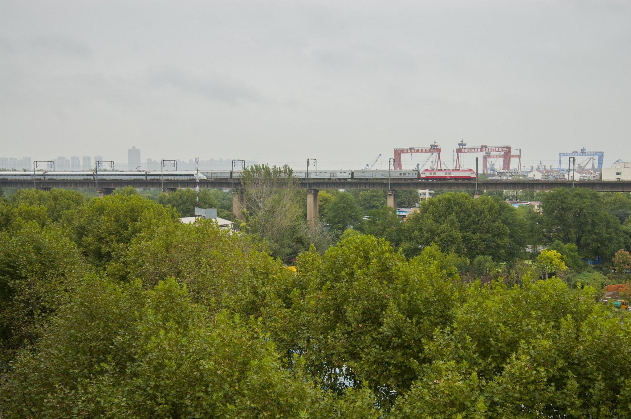 Nikon D70s sample photo. Nanjing yangtz river bridge photography