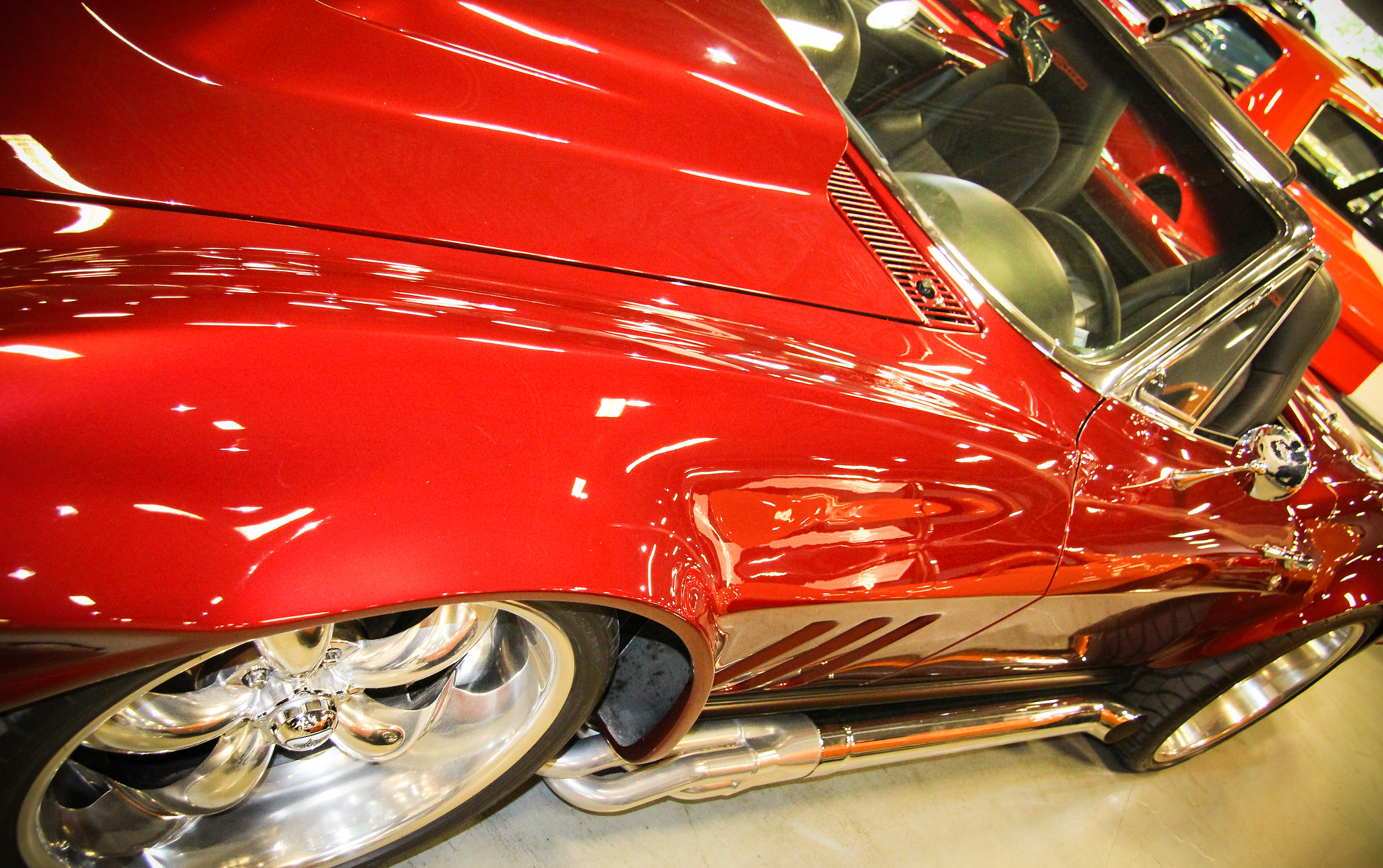 Canon EF-S 17-85mm F4-5.6 IS USM sample photo. Red chevrolet corvette photography