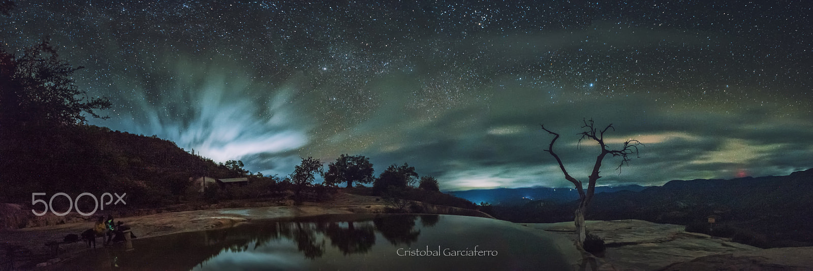 Nikon D3 sample photo. Hierve el agua, under the stars photography