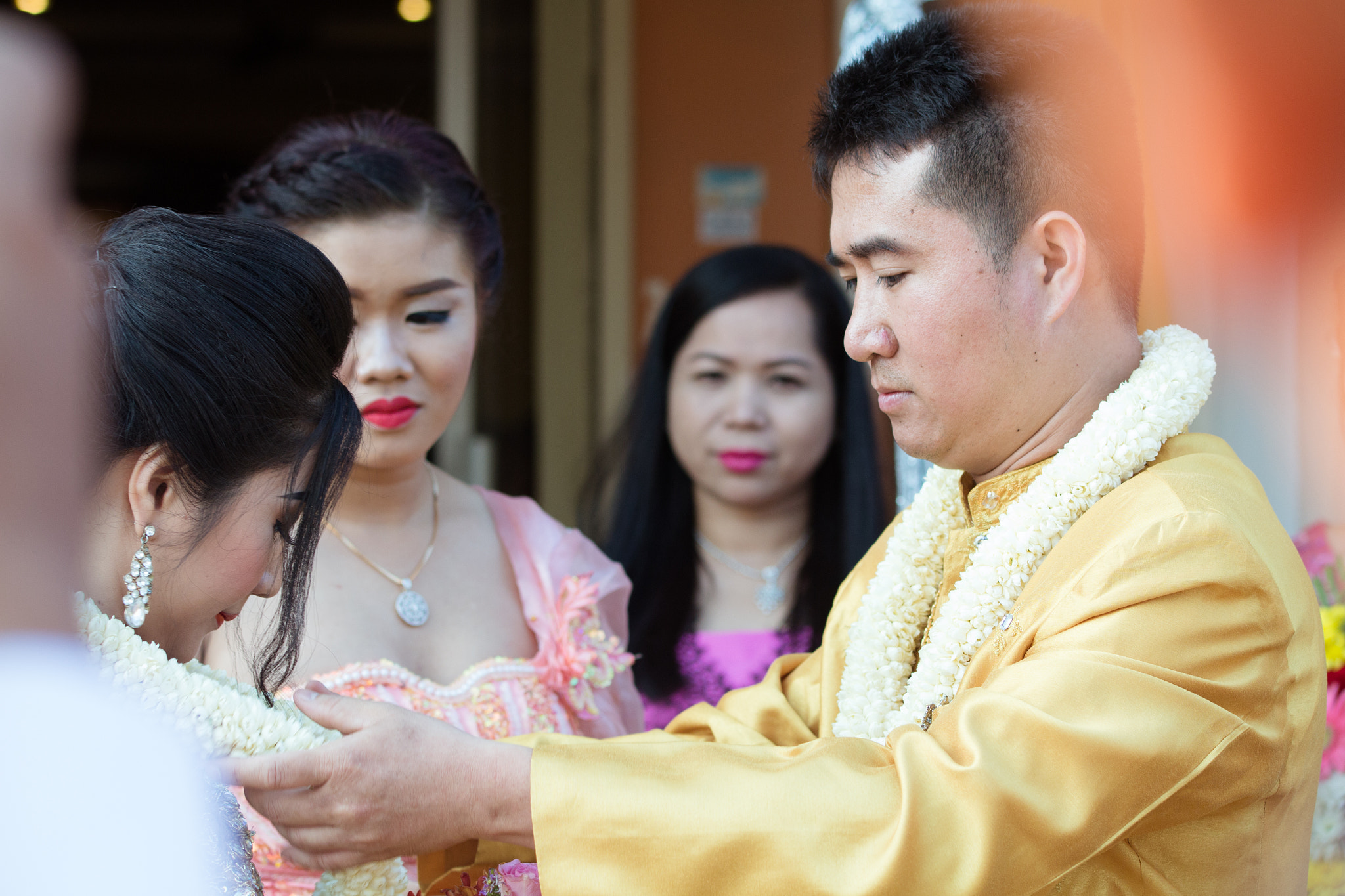 Sigma 70-200mm F2.8 EX DG OS HSM sample photo. Lim seyha & ros rotana's wedding photography