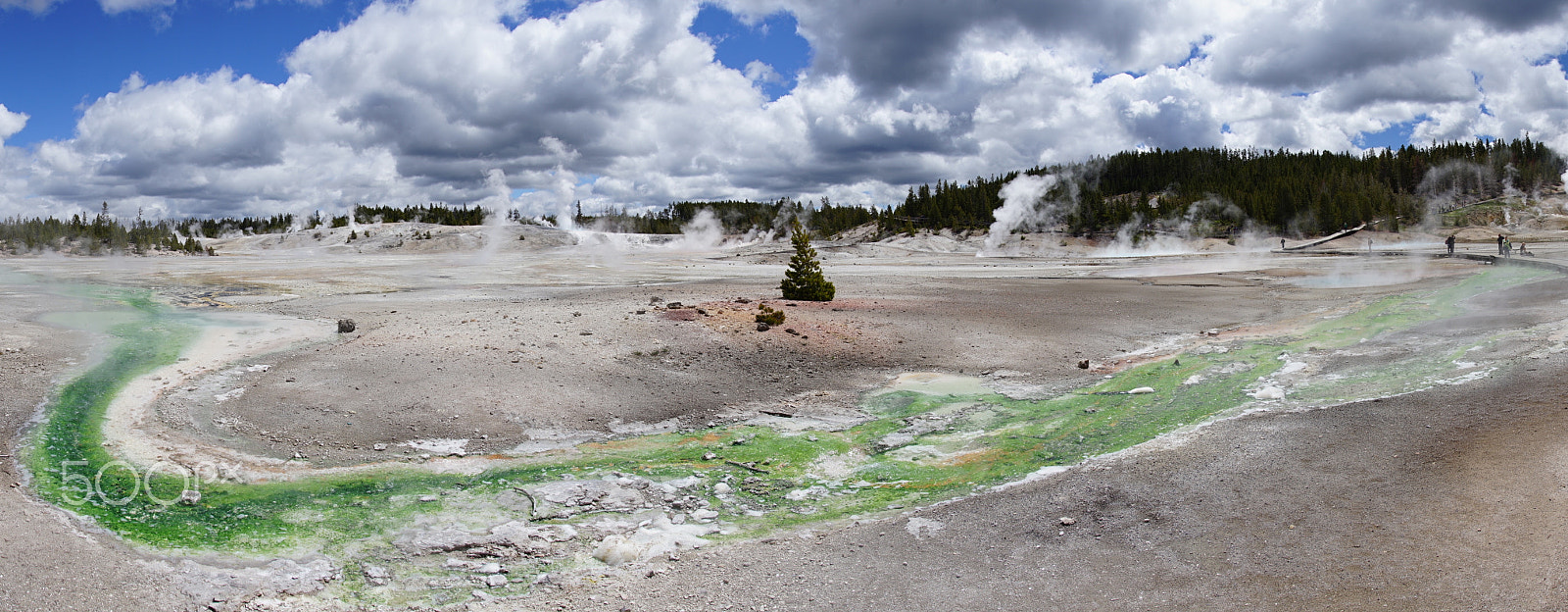 Sony a7 II sample photo. Porcelain basin@yellowstone np photography