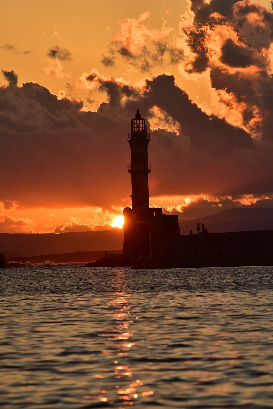 Nikon D5500 + Sigma 70-200mm F2.8 EX DG OS HSM sample photo. Crete sunset photography