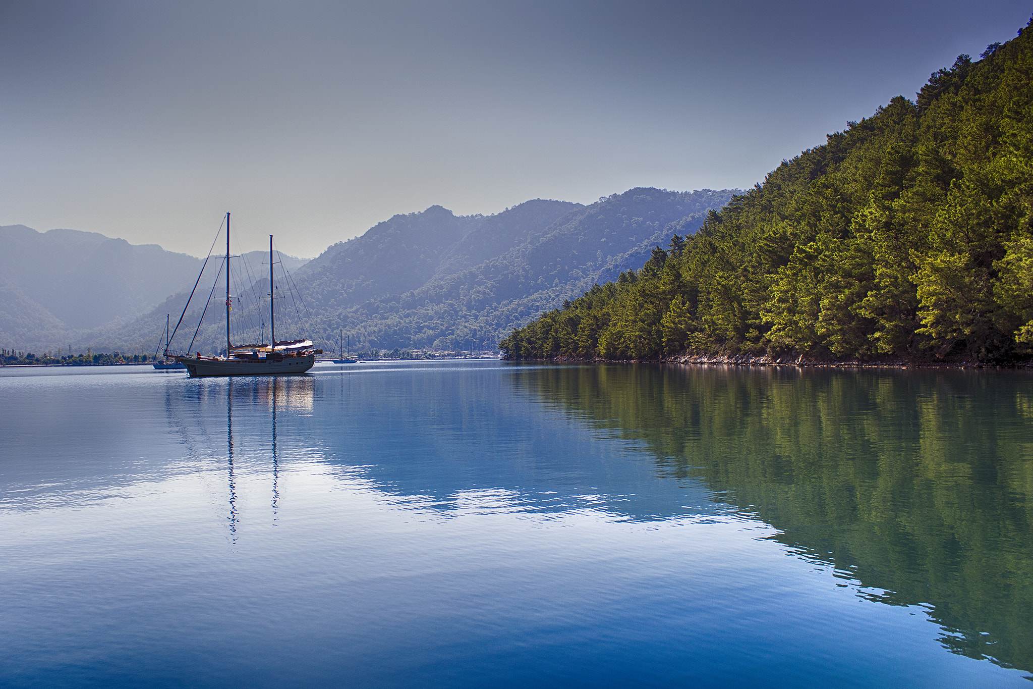 Canon EF-S 18-55mm F3.5-5.6 III sample photo. Yachting in turkey... photography