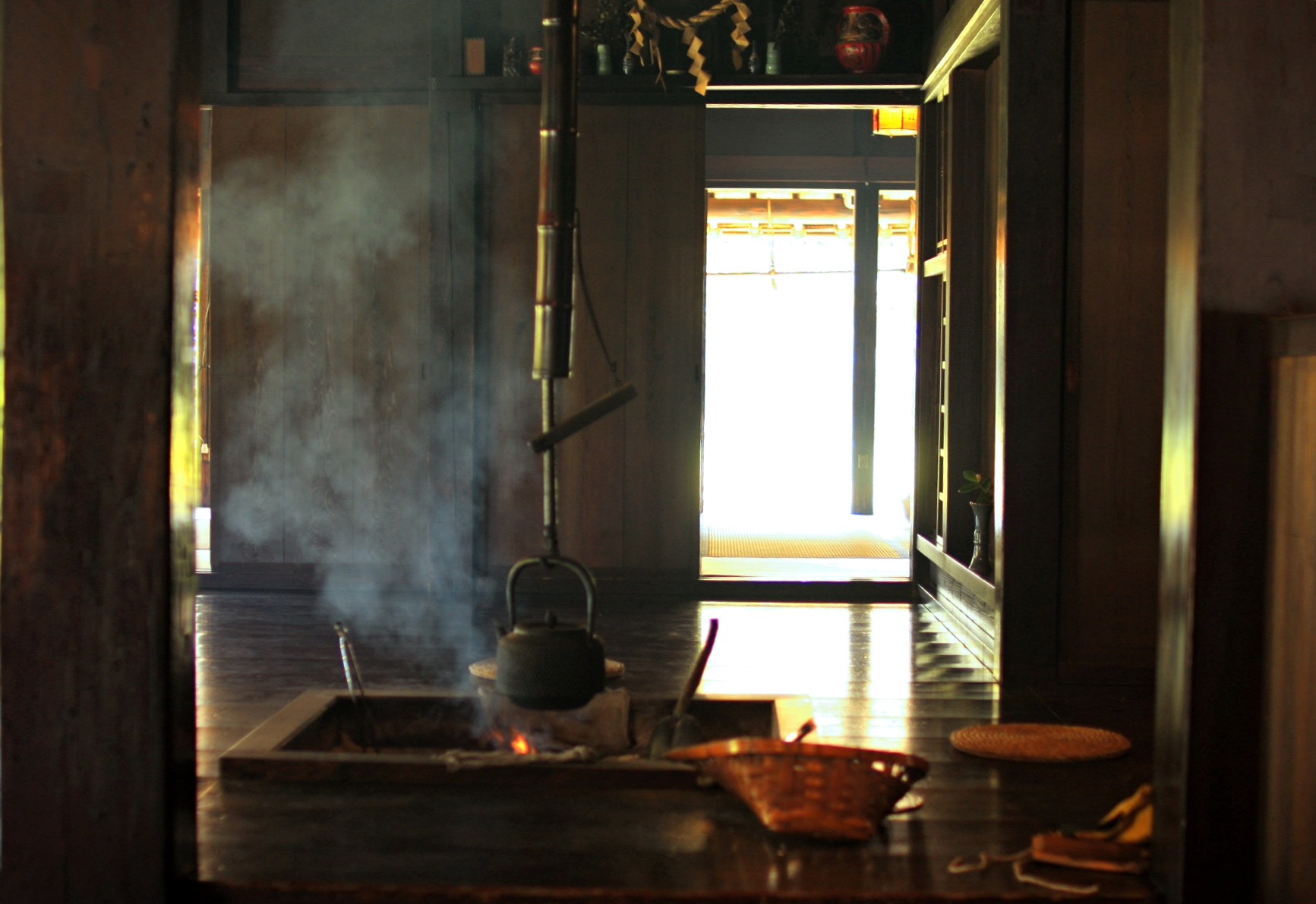 Canon EOS 40D sample photo. Old farmer's house in the living room of japan photography