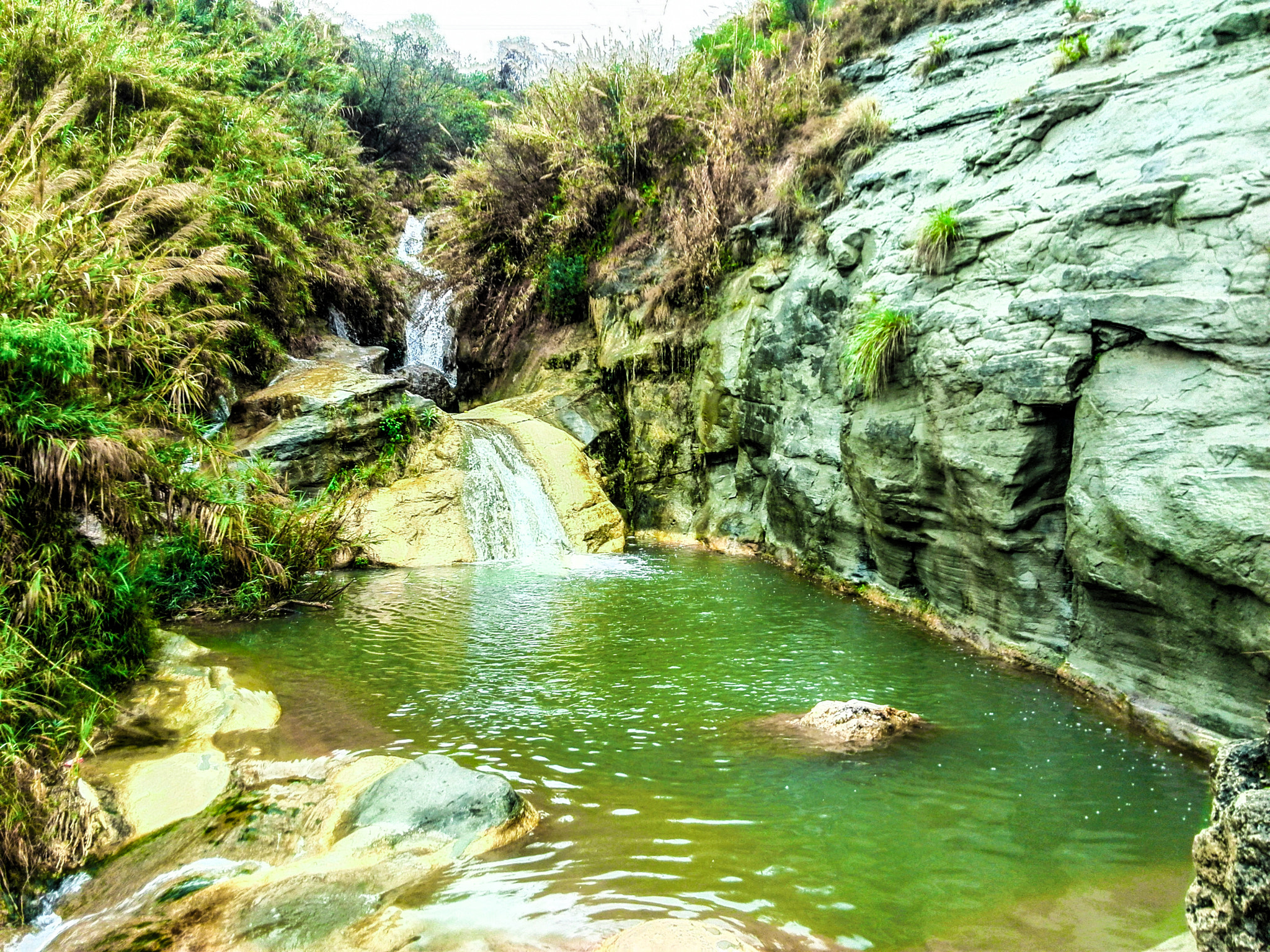 HUAWEI P6-U06 sample photo. Waterfall @ kenhati gardens photography