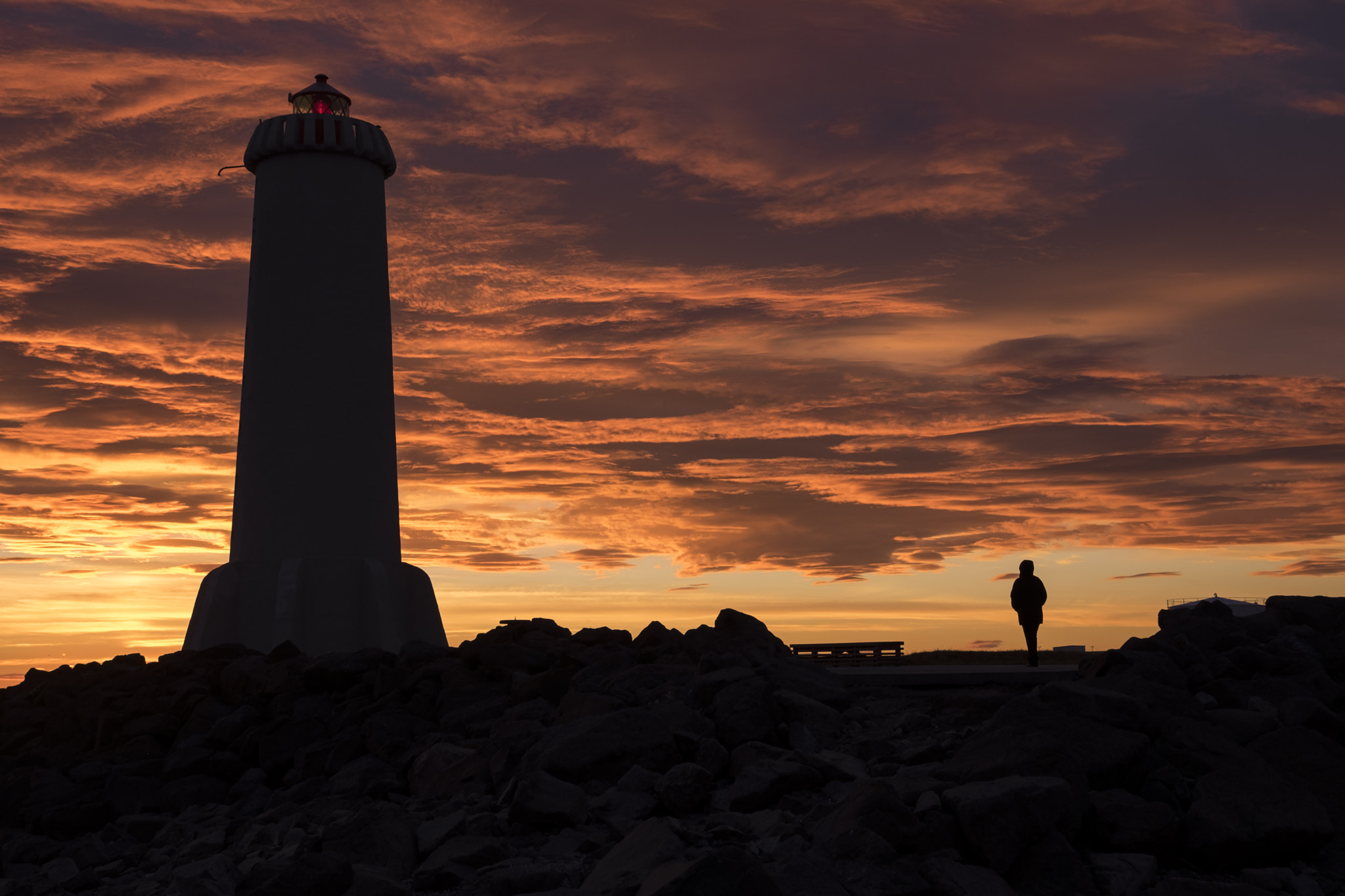 Fujifilm X-T1 + ZEISS Touit 32mm F1.8 sample photo. Akraneslighthouse at dusk photography