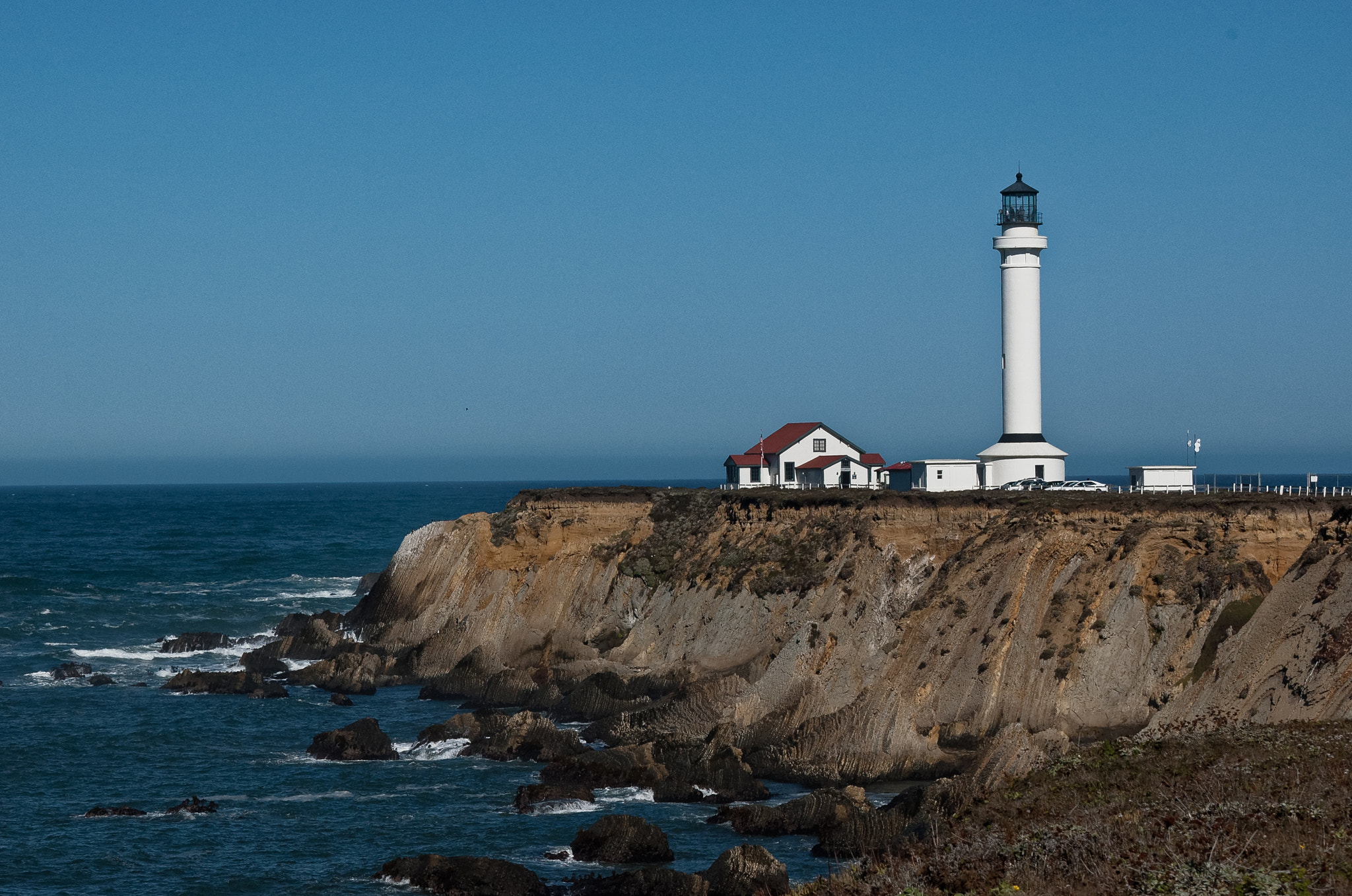 Nikon D50 sample photo. Point arena lighthouse photography