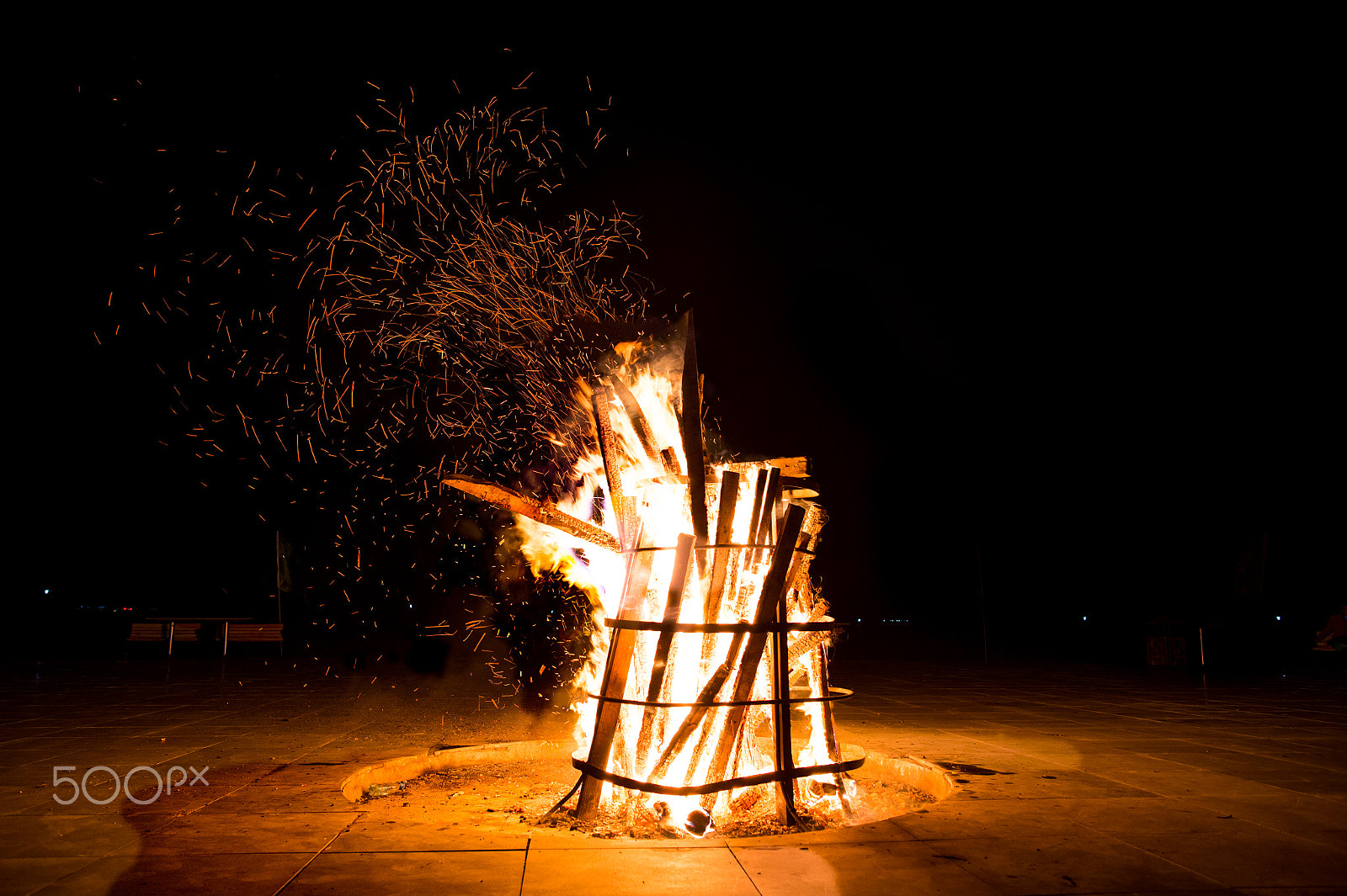 Nikon Df + ZEISS Distagon T* 25mm F2 sample photo. Fire photography